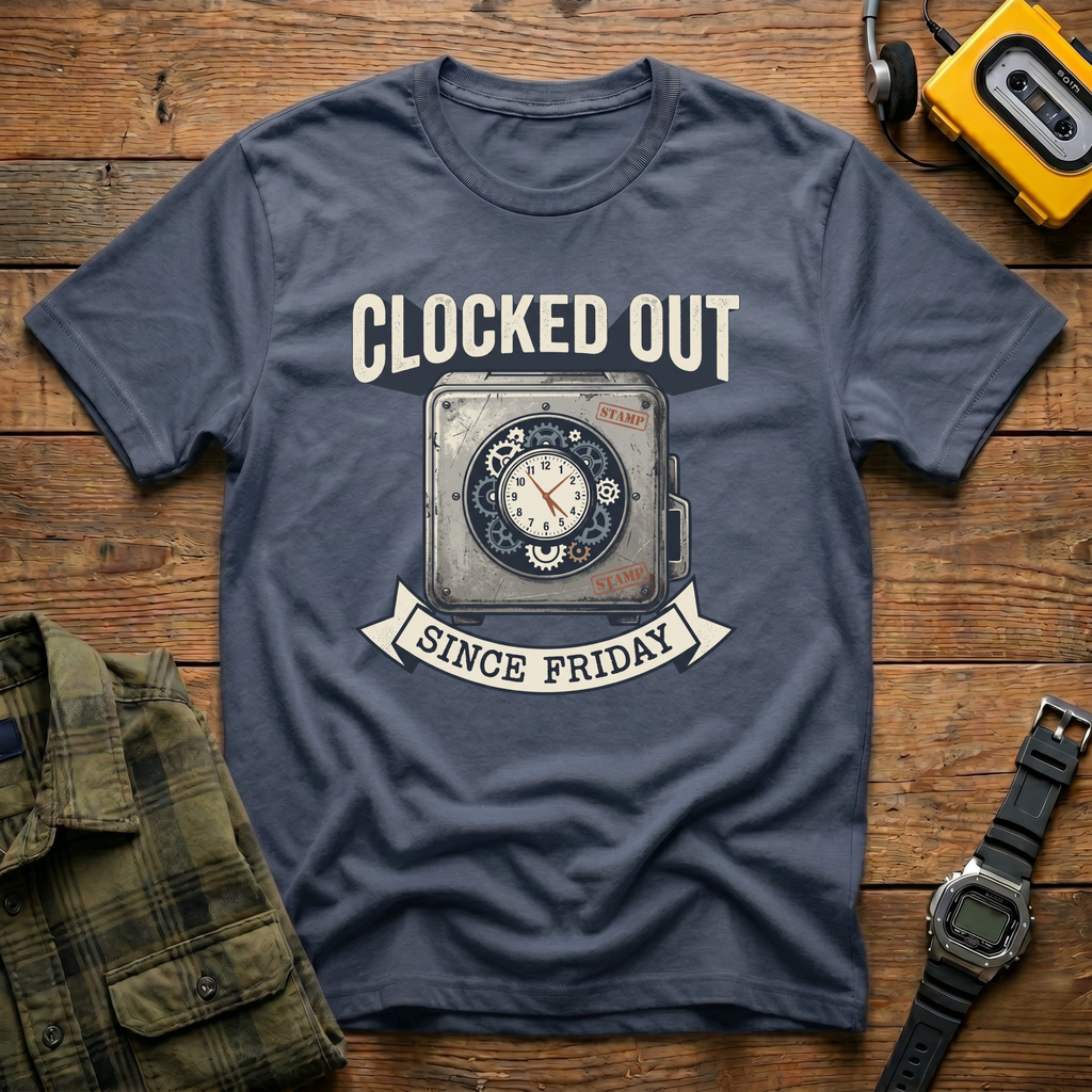 Clocked Out Clock T-Shirt