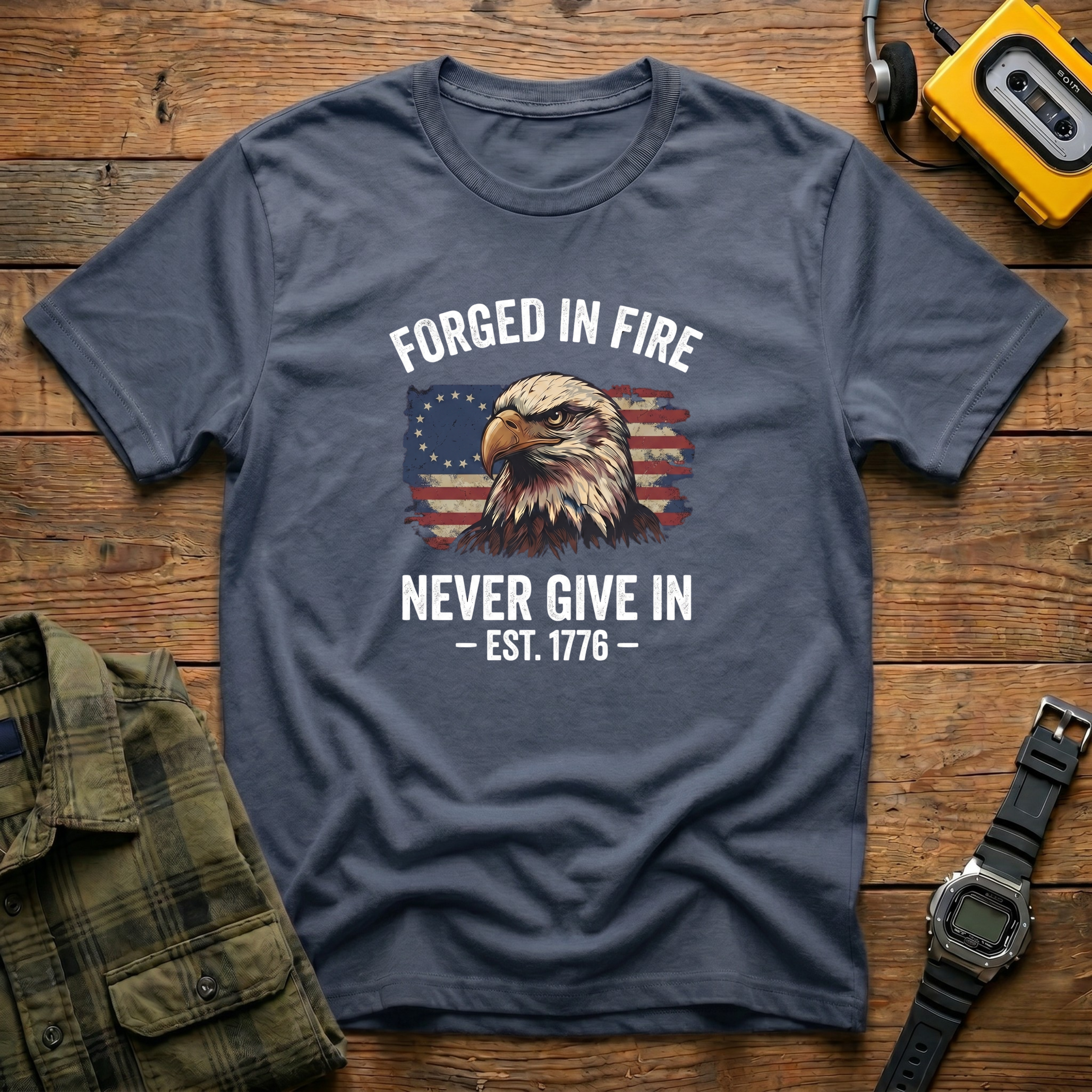 Forged in Fire Never Give In T-Shirt
