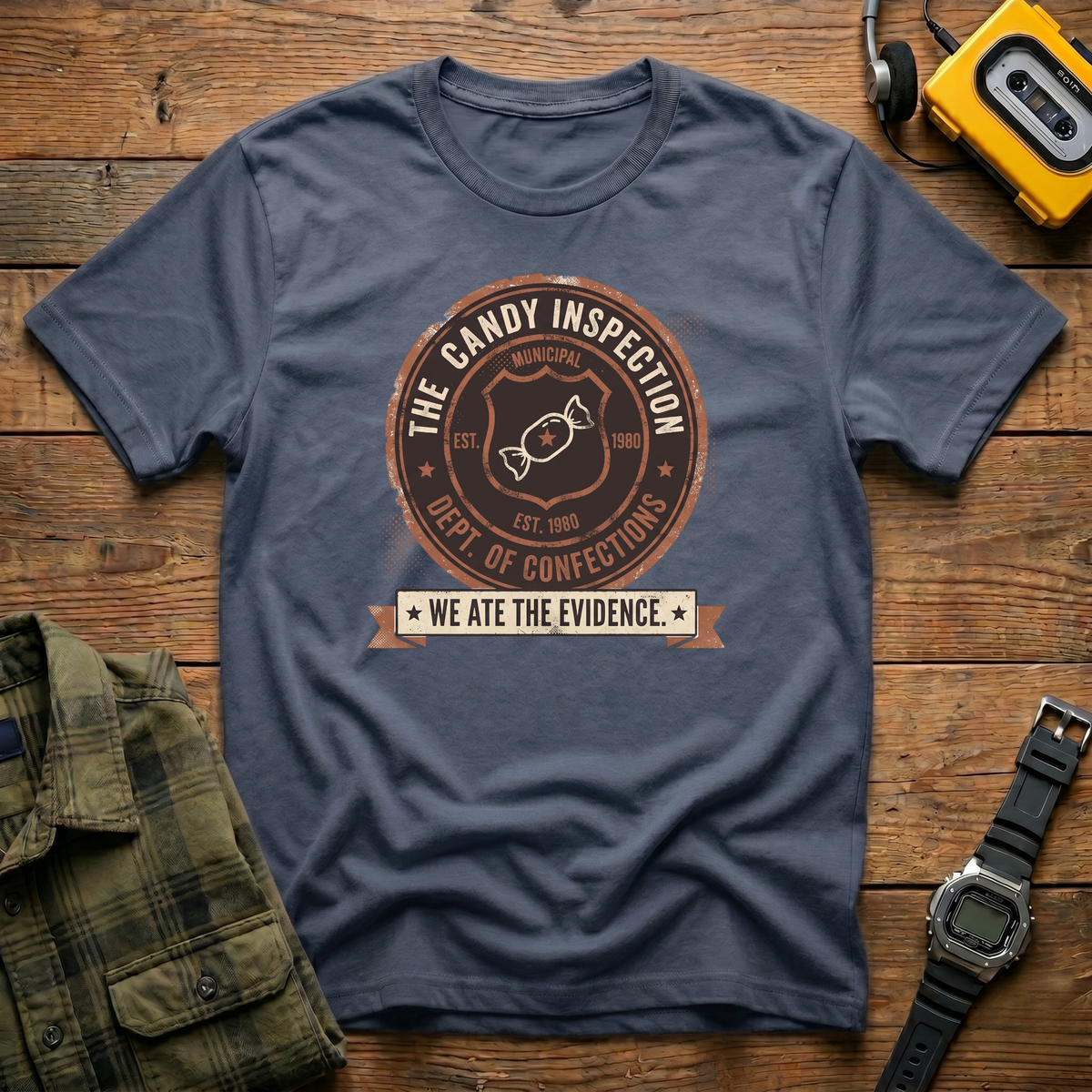 Candy Inspection Badge T-Shirt