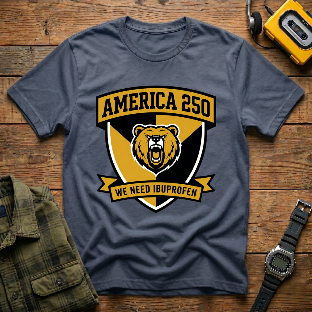America 250 We Need Ibuprofen Bear T-Shirt