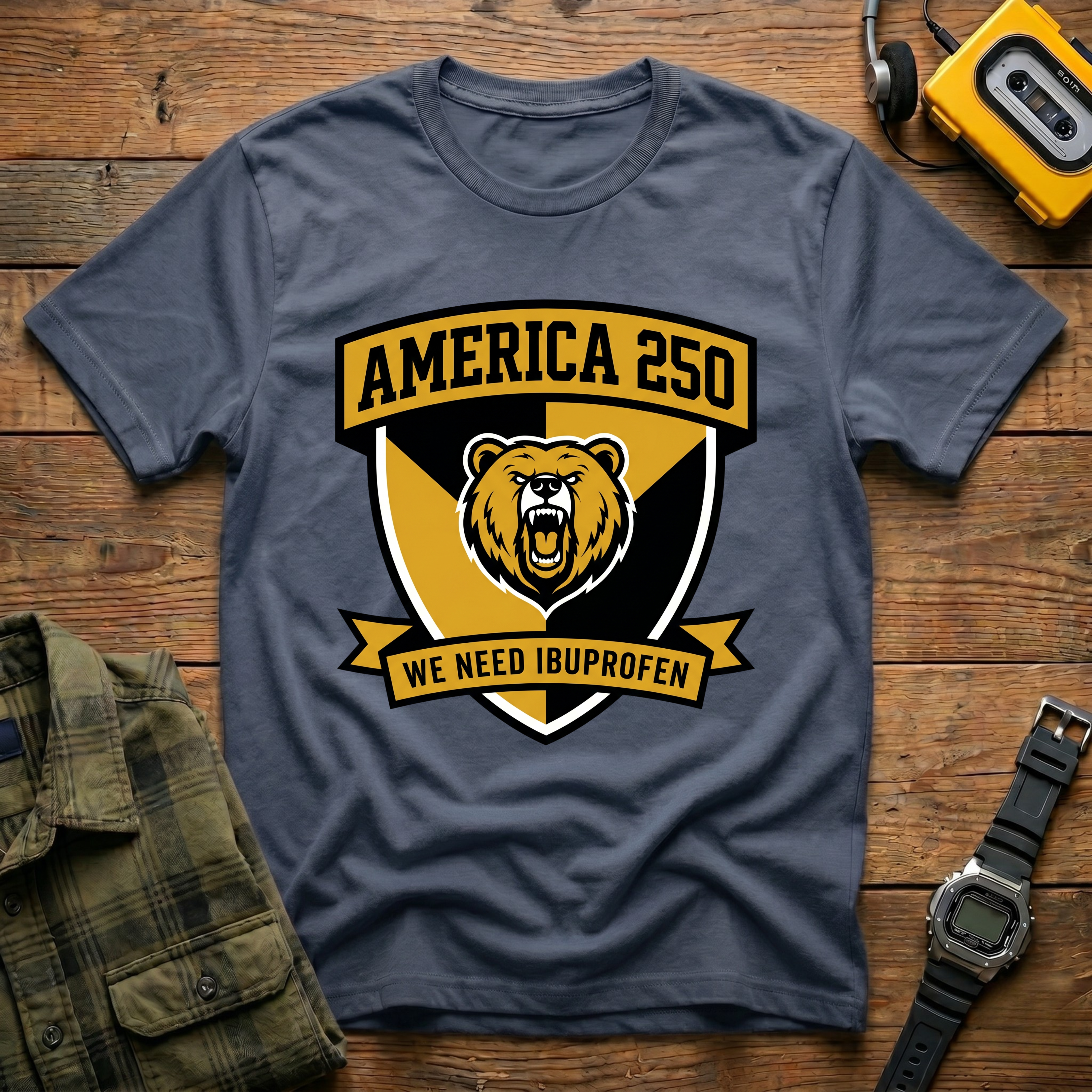 America 250 We Need Ibuprofen Bear T-Shirt