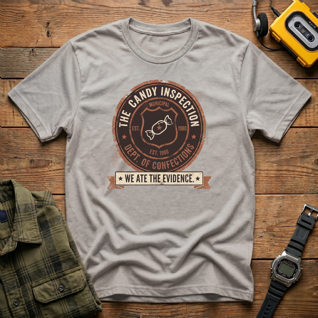 Candy Inspection Badge T-Shirt