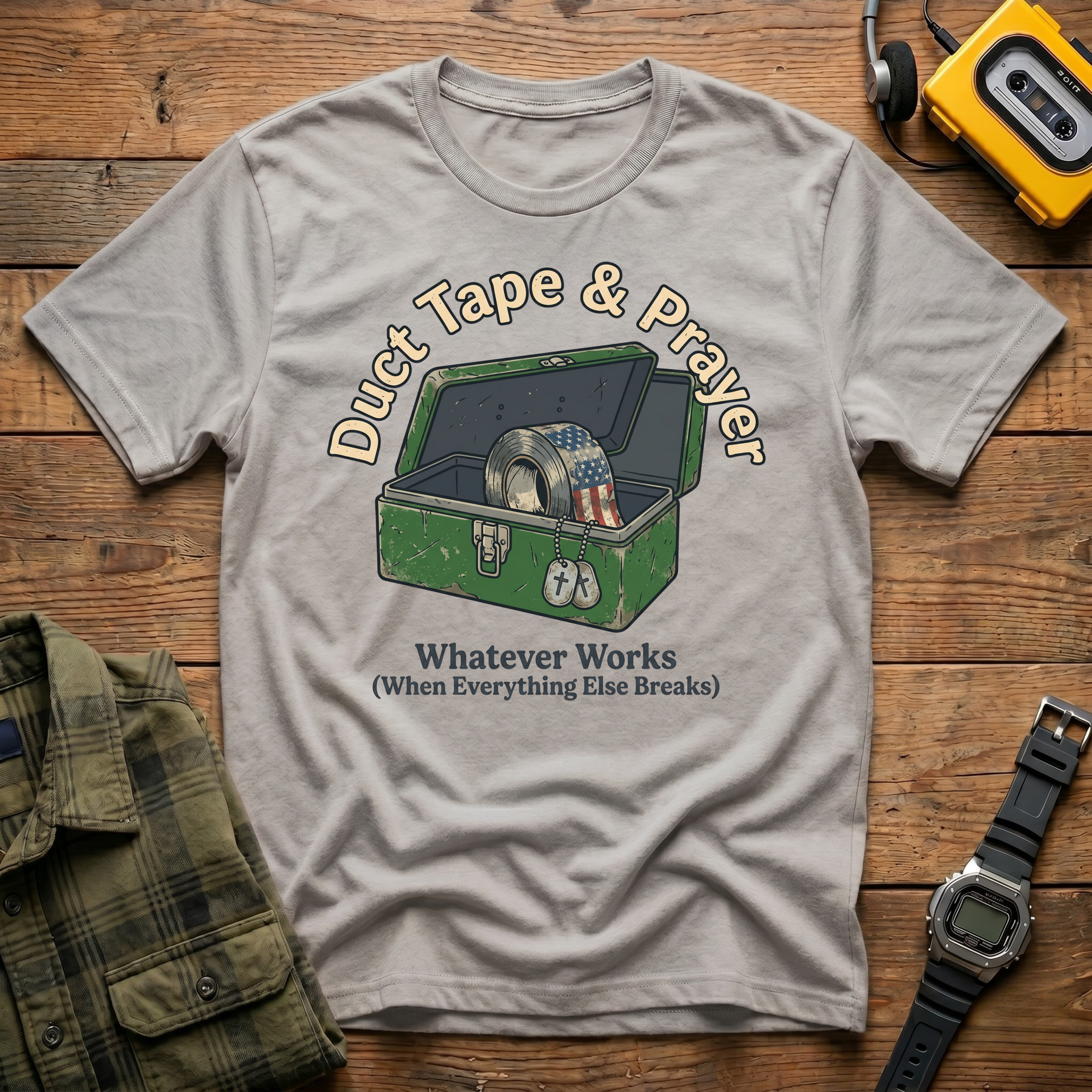 Duct Tape & Prayer Toolbox  T-Shirt