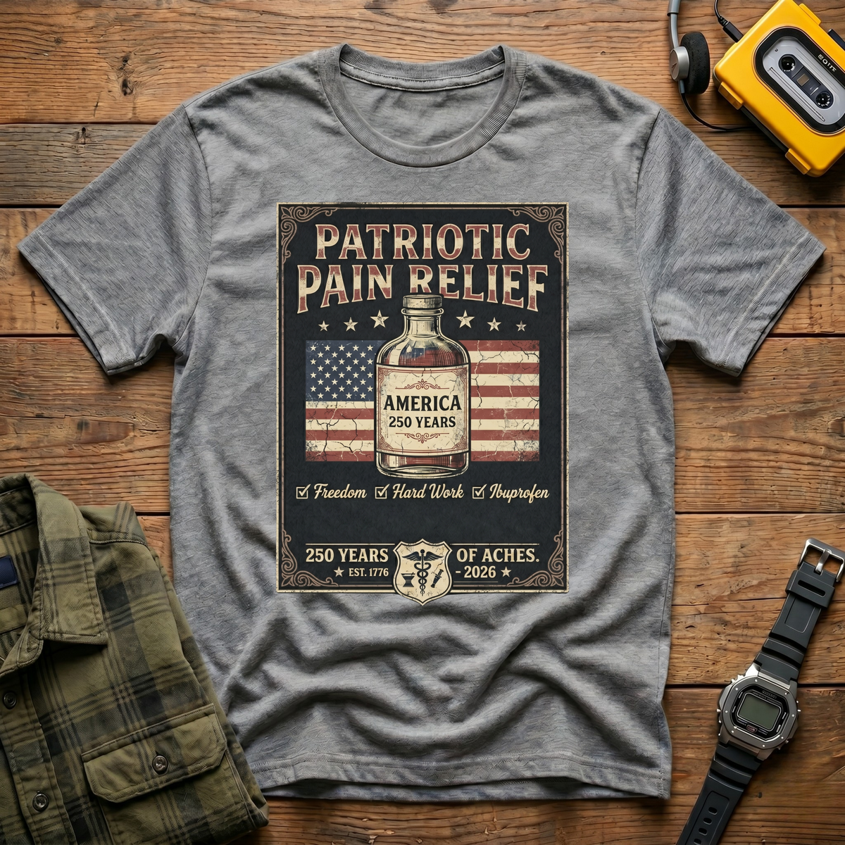 Patriotic Pain Relief  T-Shirt