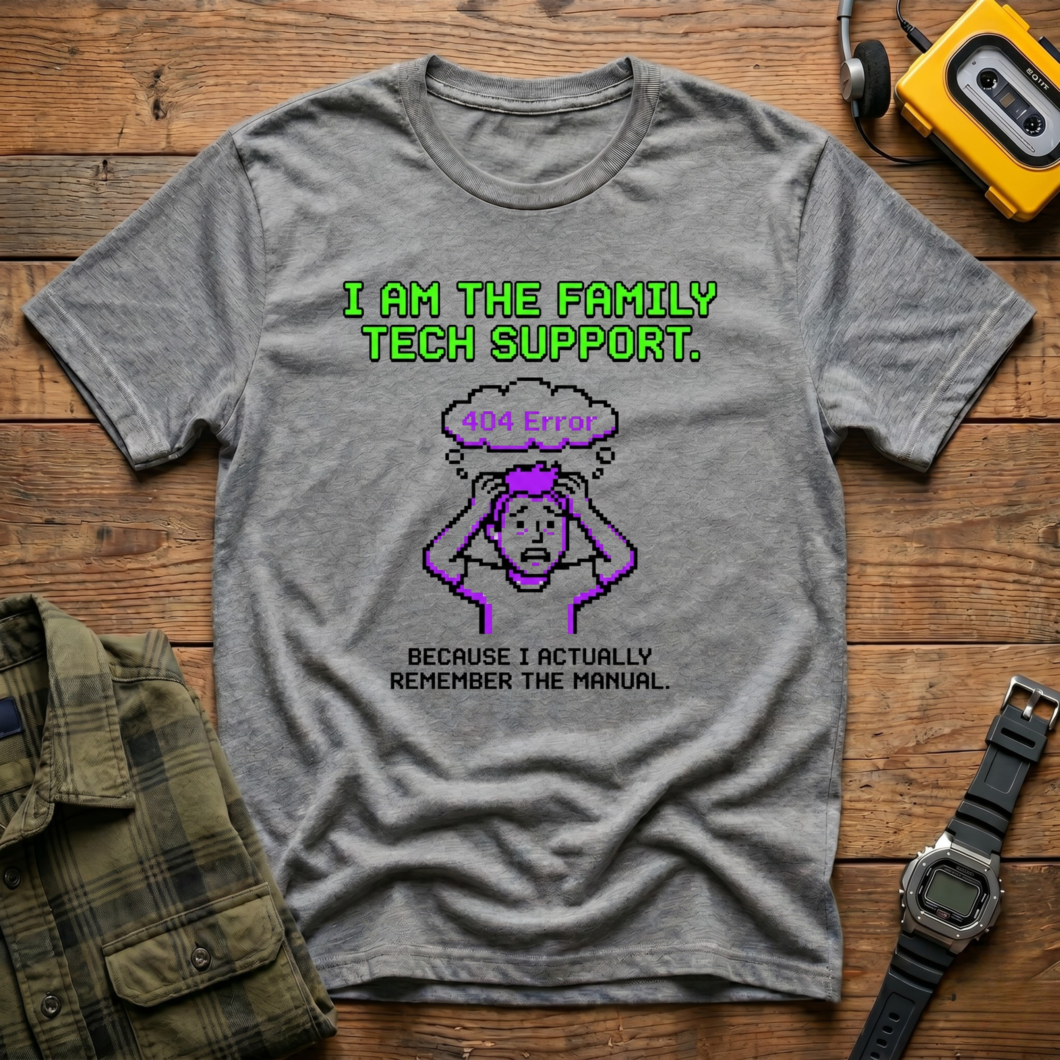 Error 404 I am the FamilyTech Support T-Shirt