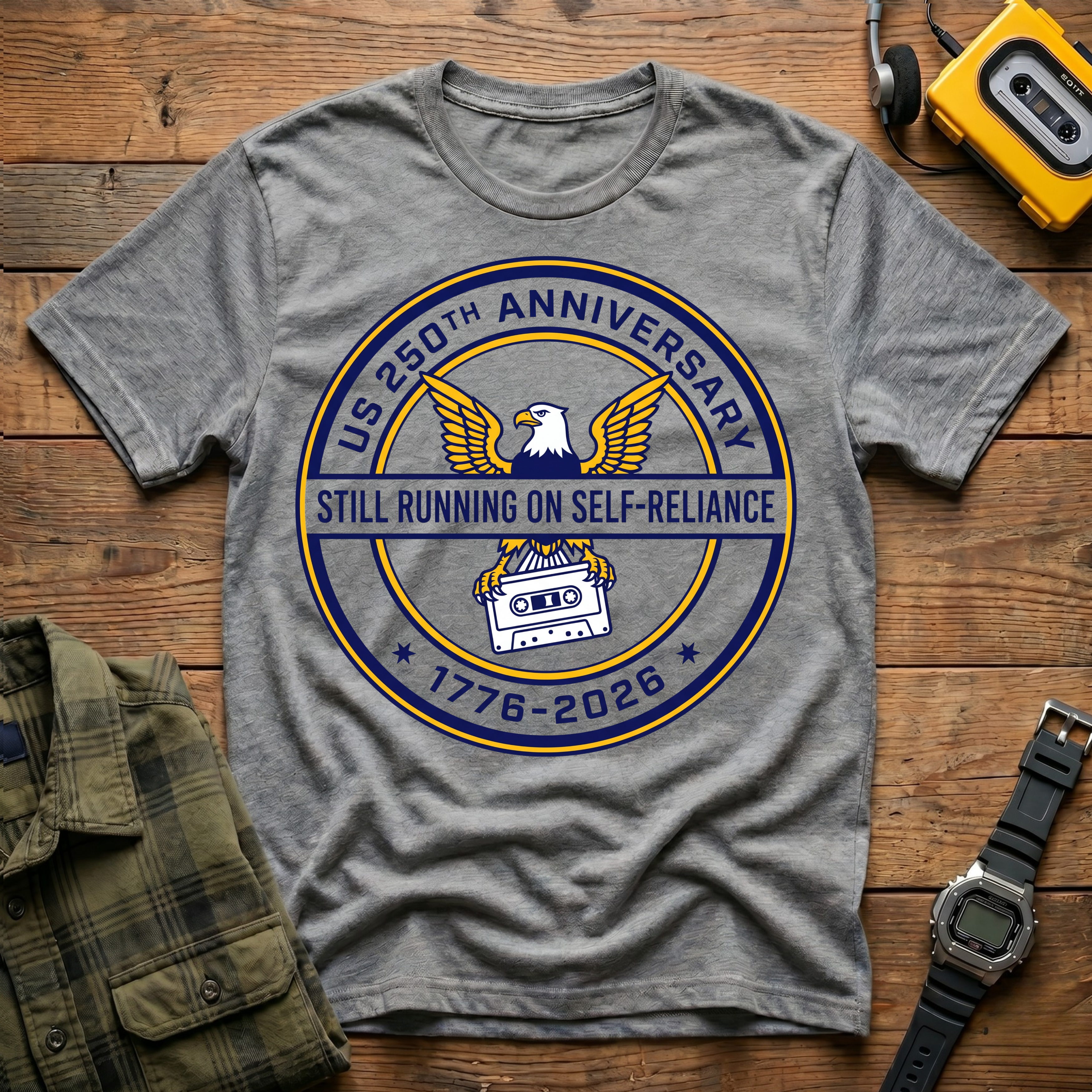 Amercia 250 Eagle Self Reliance  T-Shirt