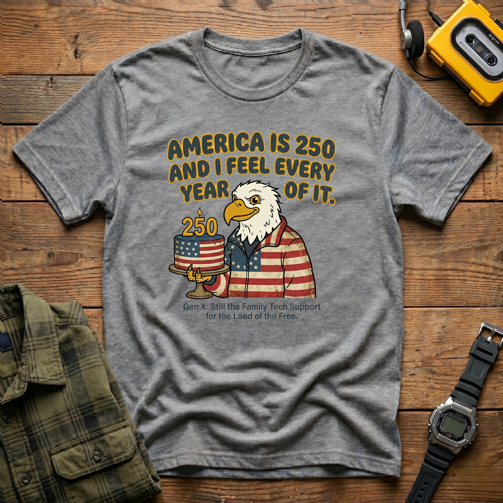 America 250 Feeling Every Year of It Eagle T-Shirt