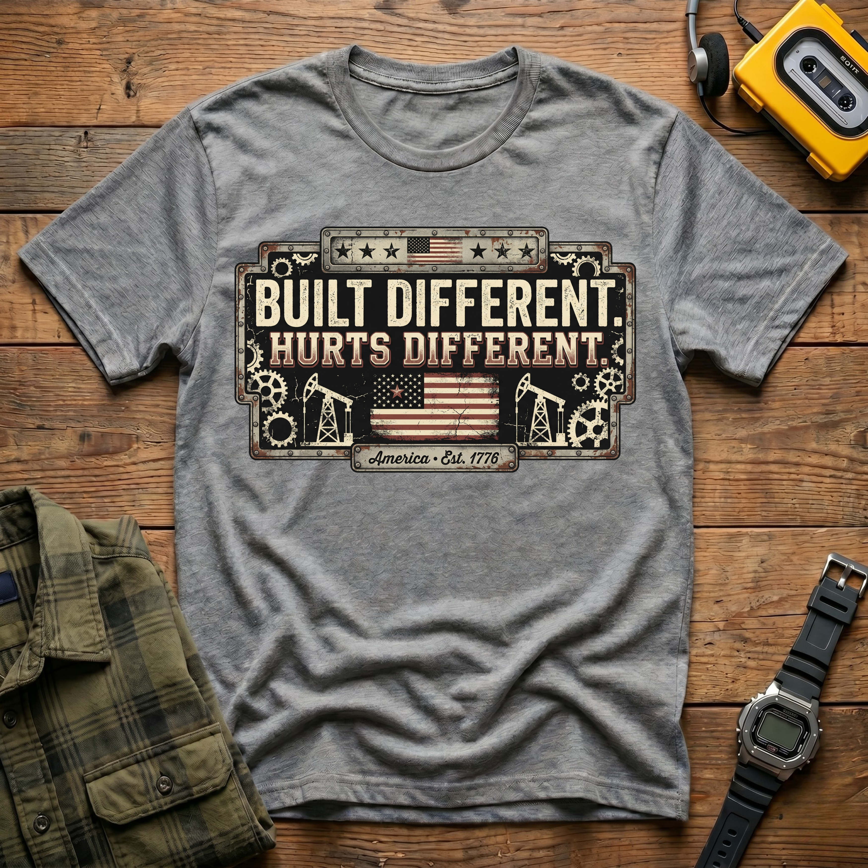 Built Different Hurts Different T-Shirt