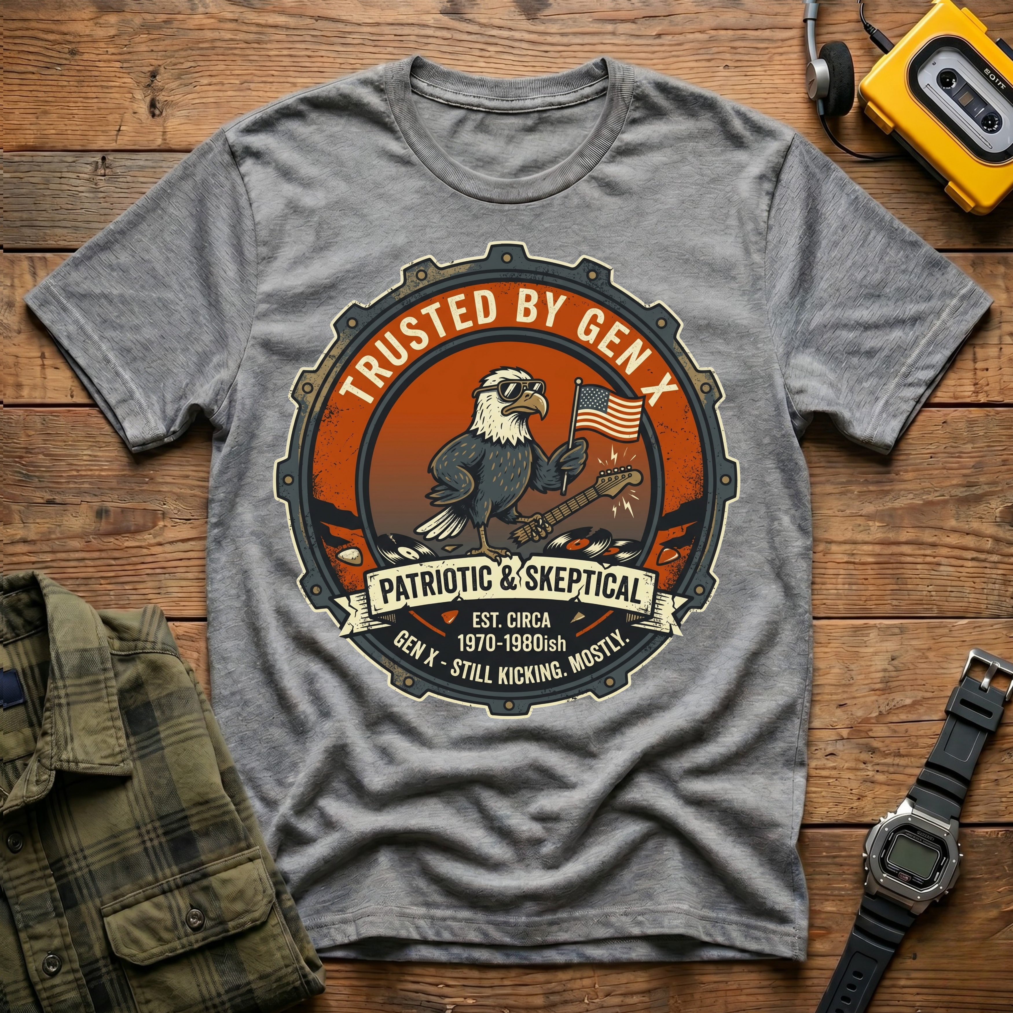 Trusted by Gen X Automotive Badge T-Shirt