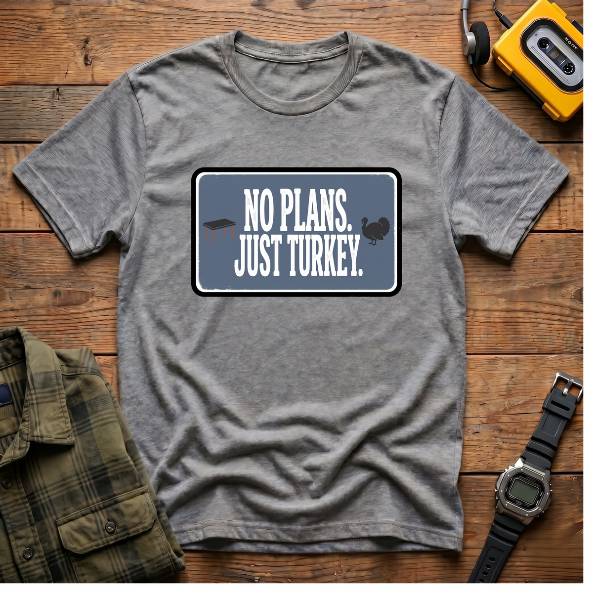 No Plans Block T-Shirt