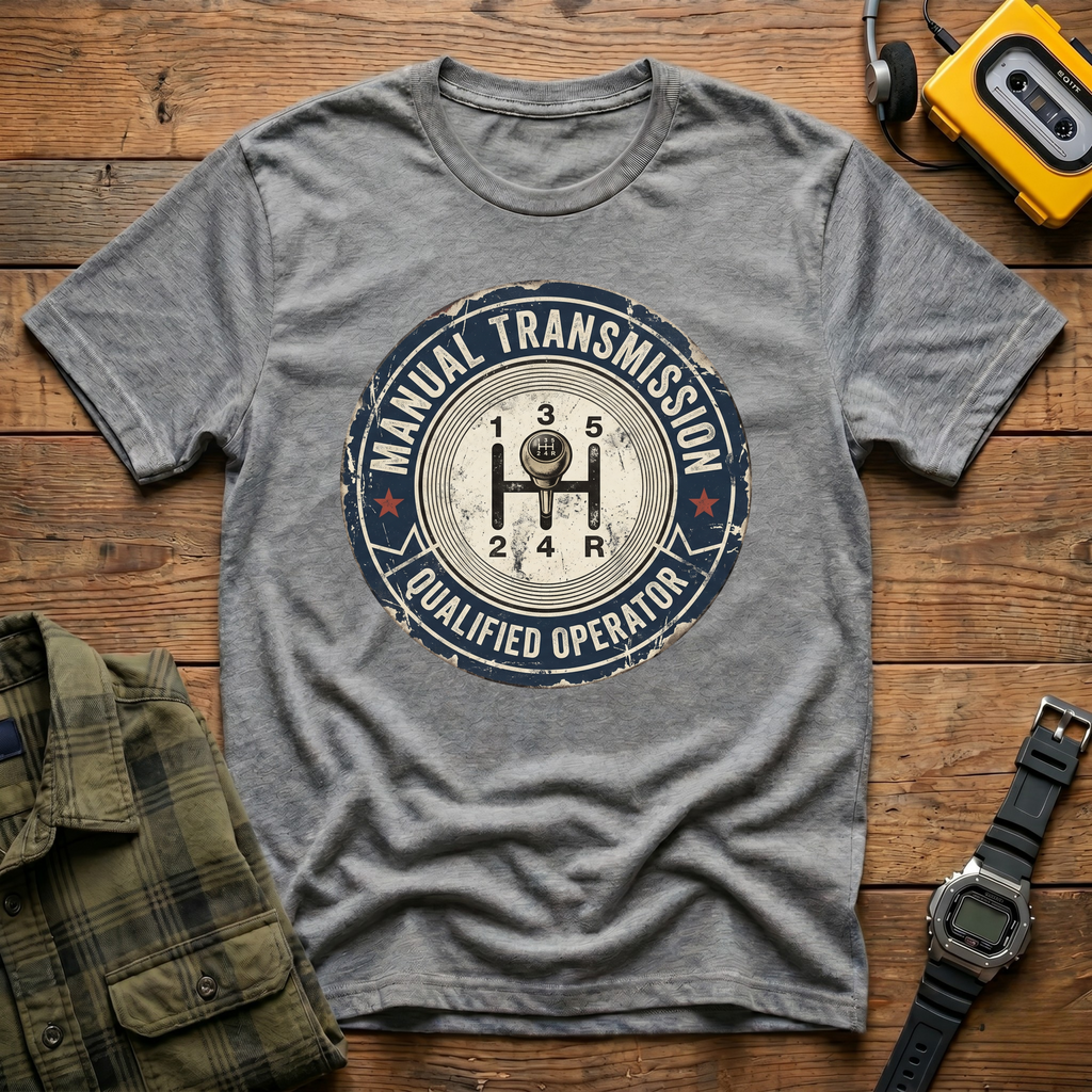 Manuel Transmission Qualified Operator T-Shirt