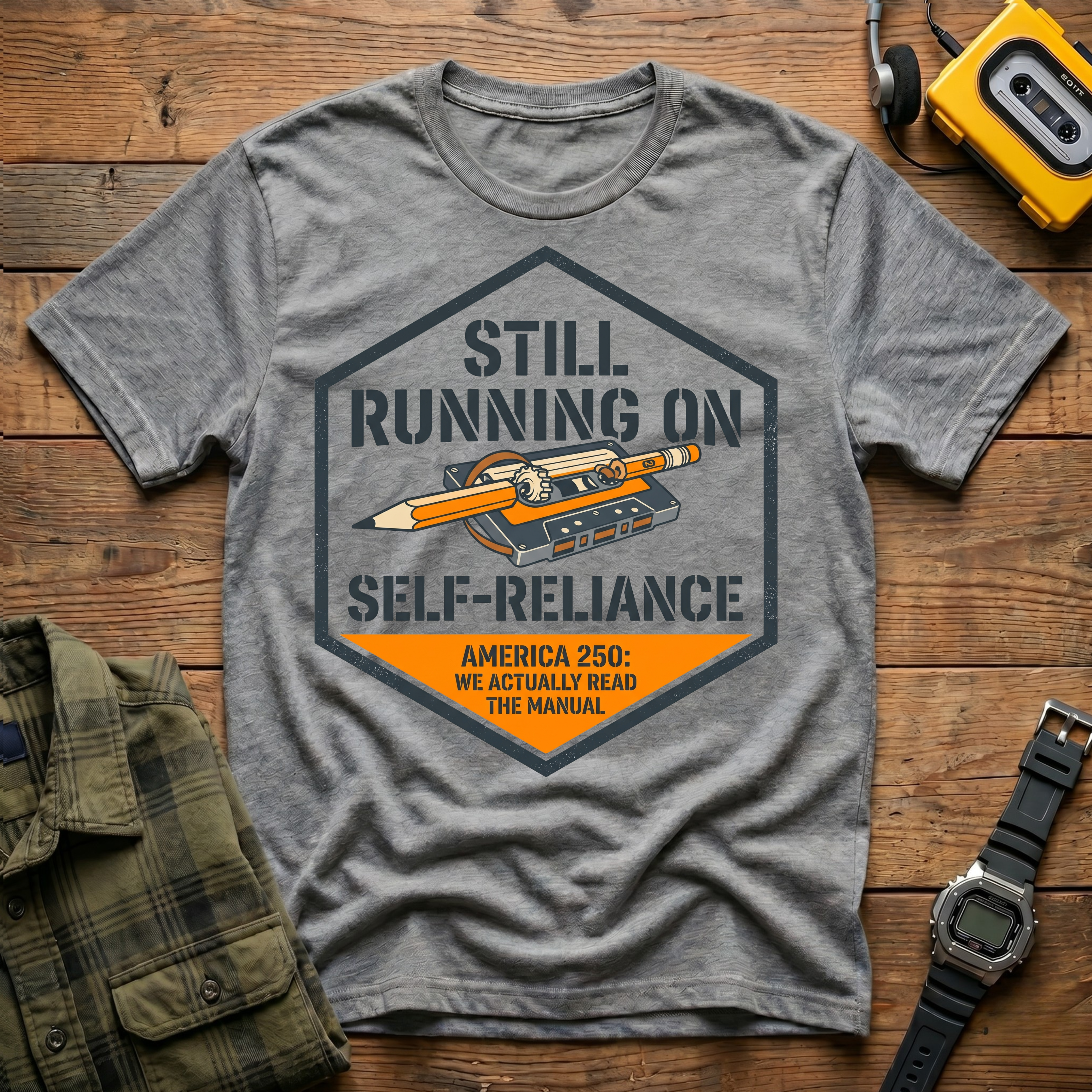 America 250 Self Reliance Badge    T-Shirt