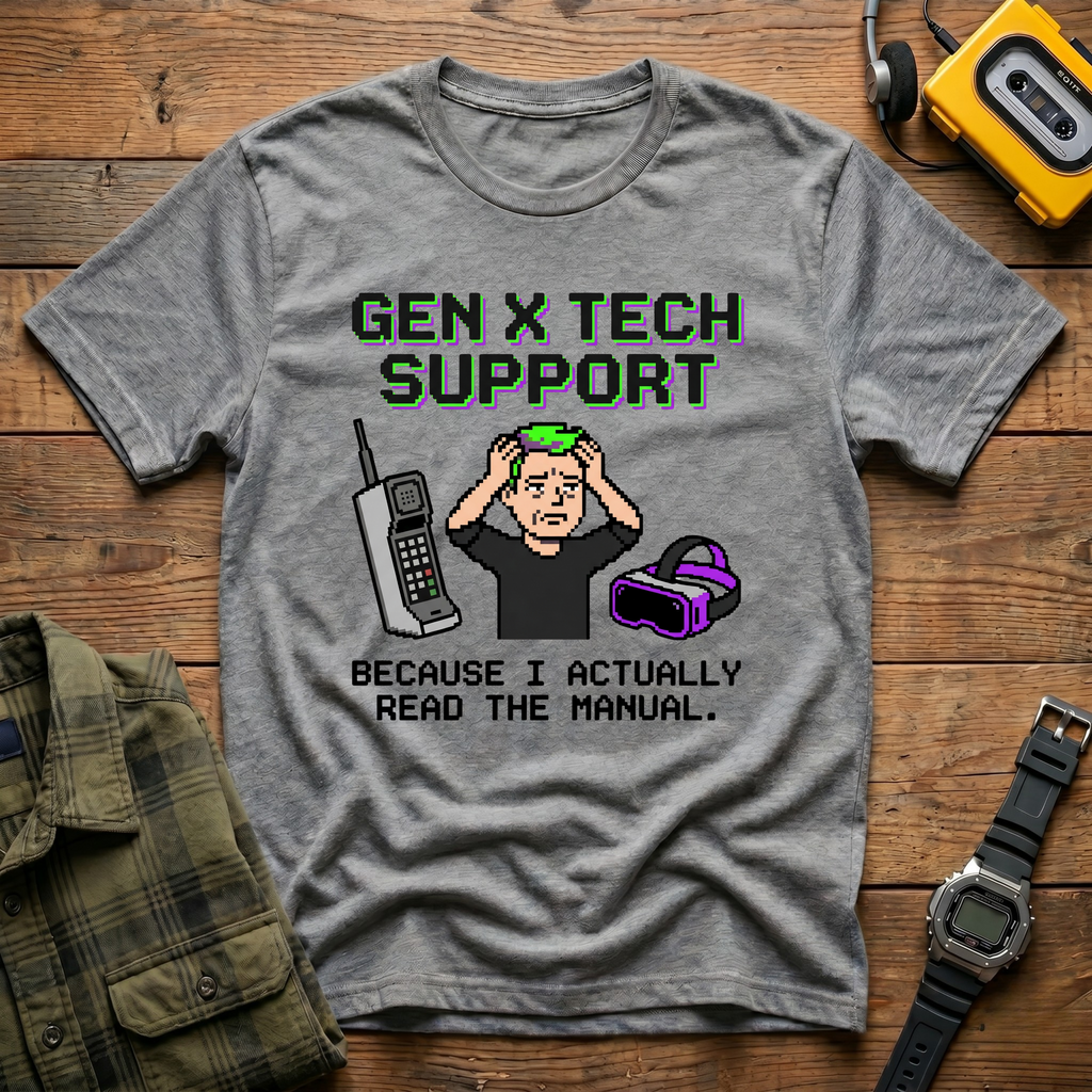 Error 404 I Am the Family Tech Support VR and Mobile T-Shirt