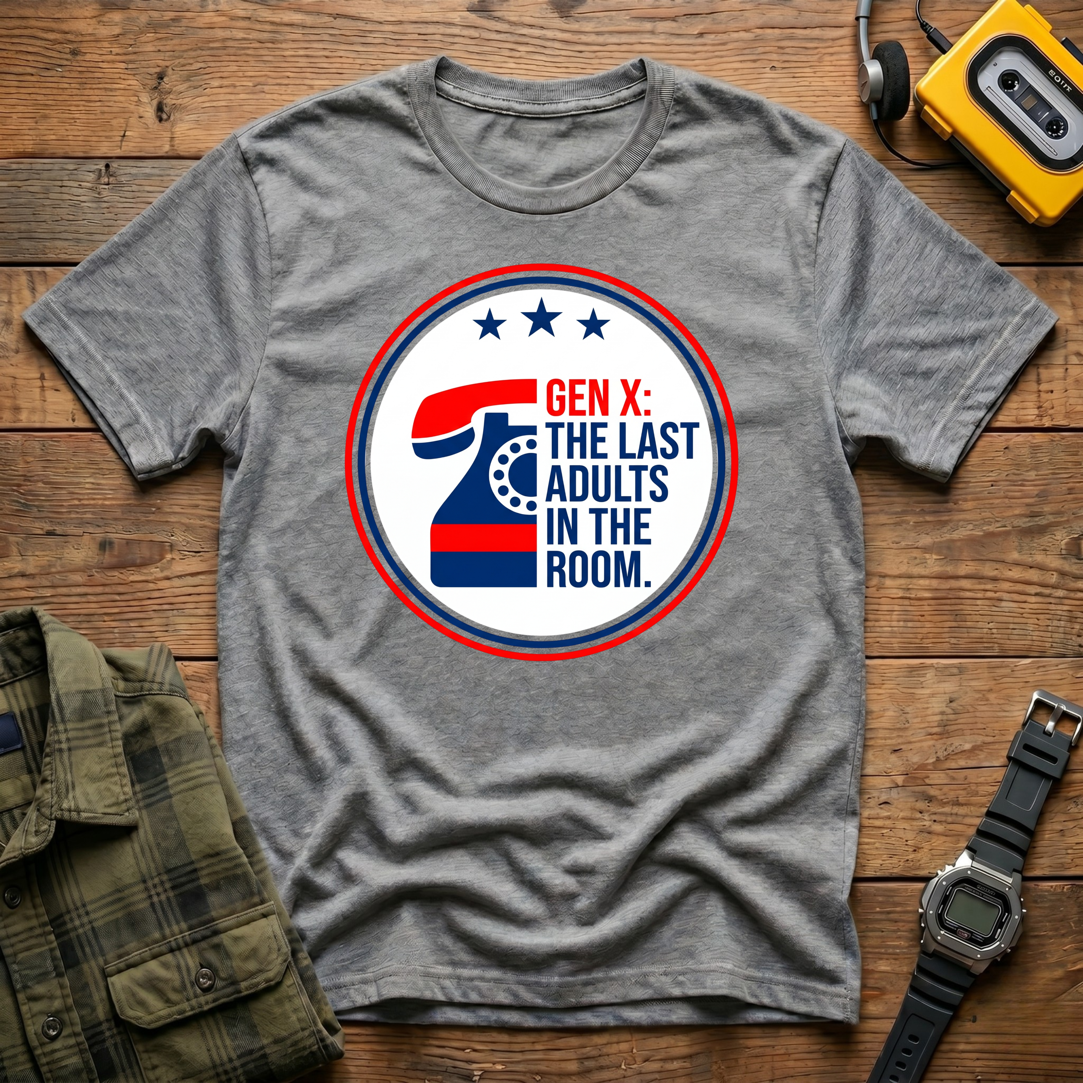 Last Adults in the Room Phone T-Shirt