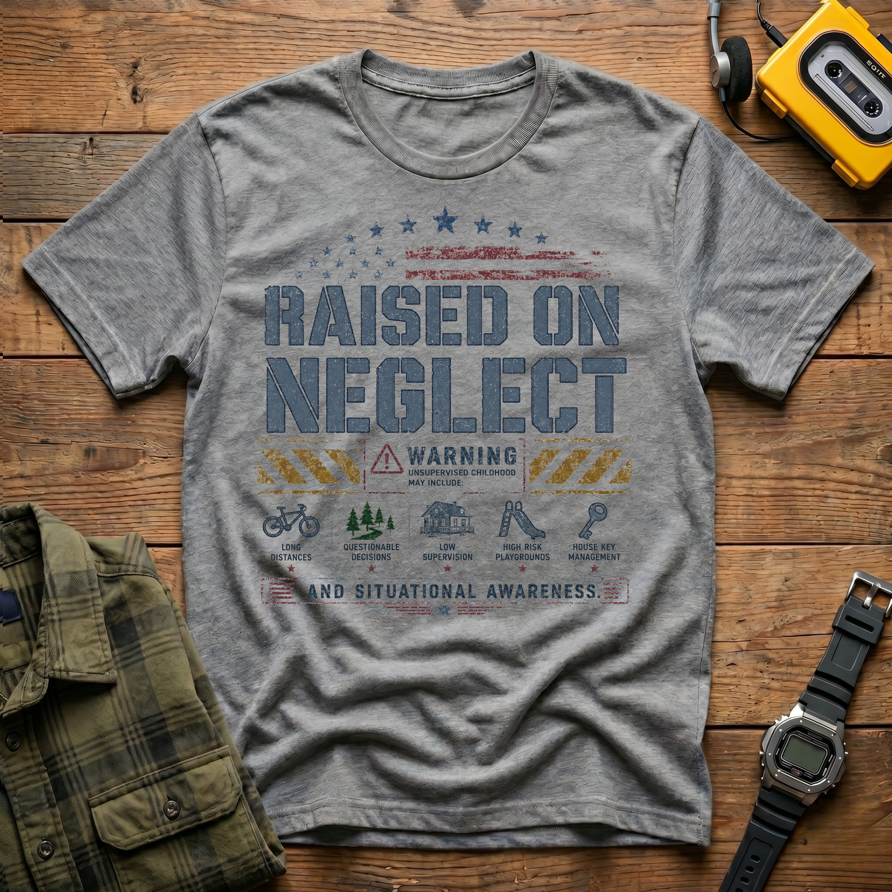 Raised On Neglect Manual  T-Shirt