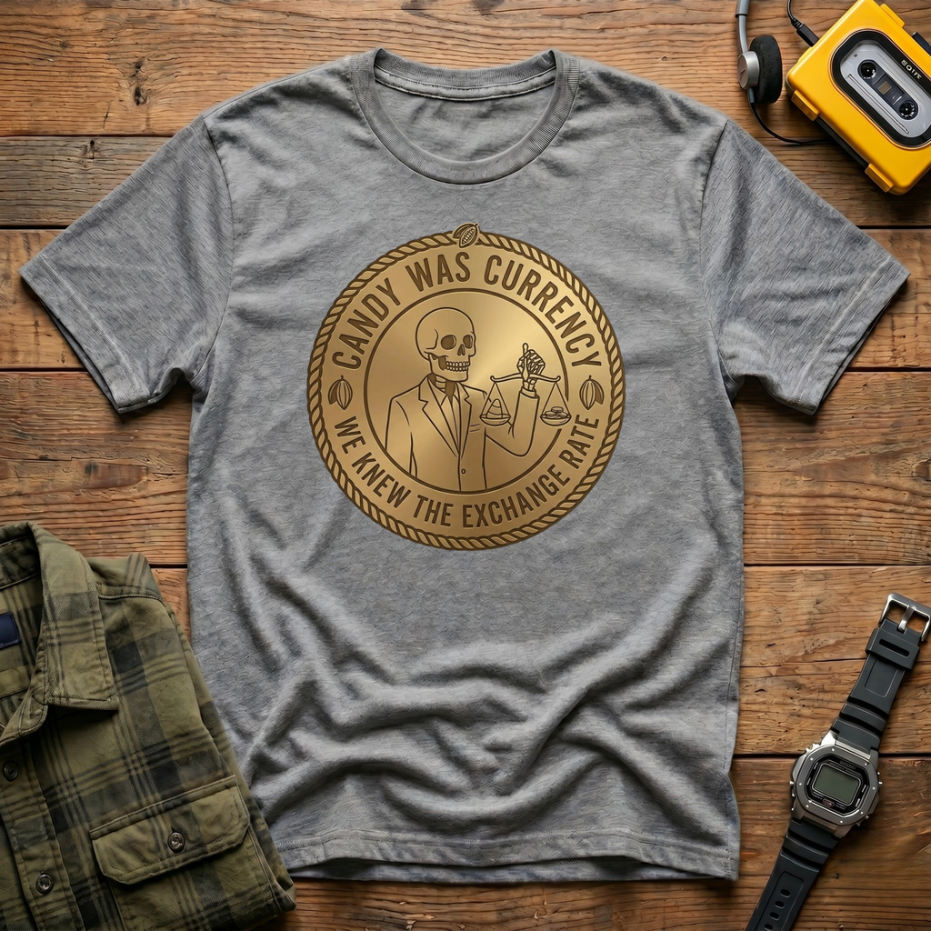 Candy Currency Skull  T-Shirt