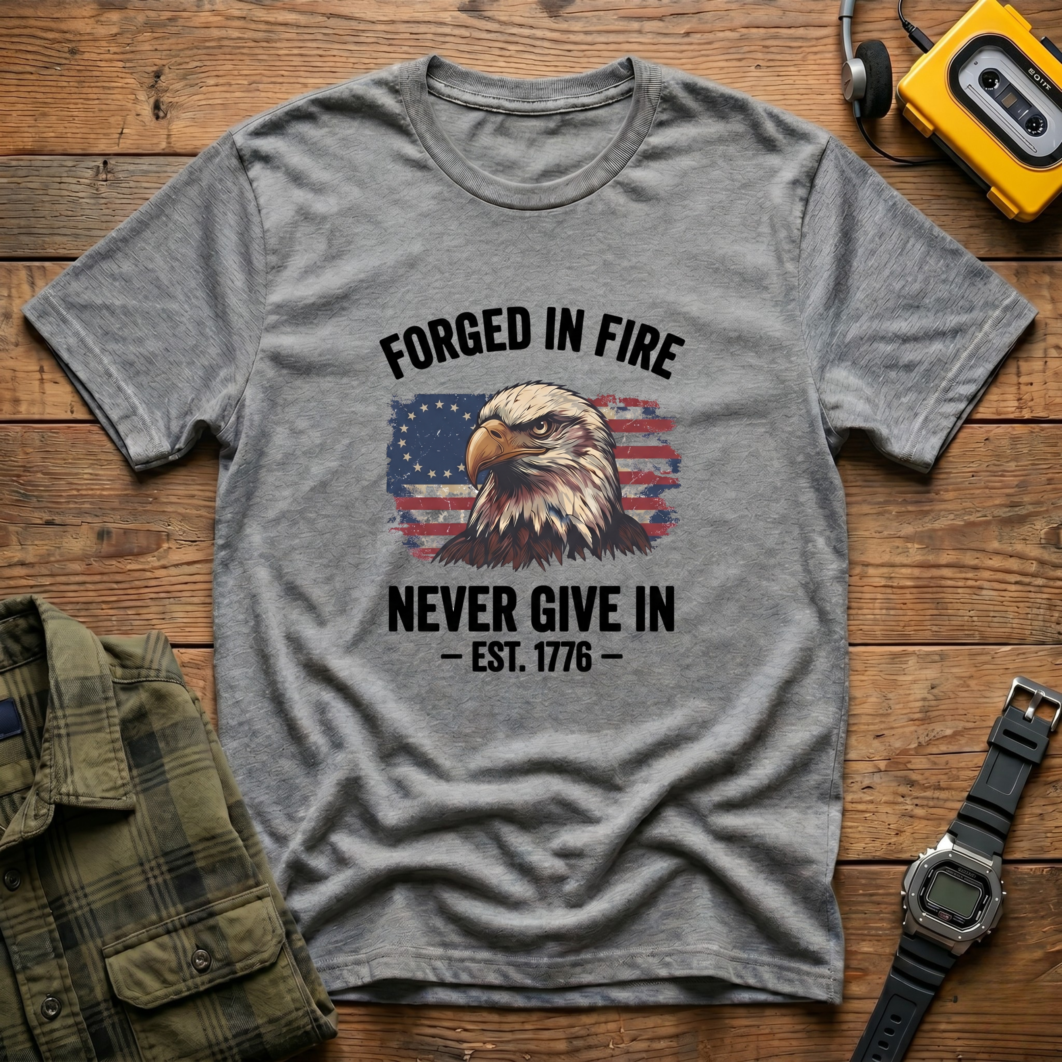 Forged in Fire Never Give In T-Shirt