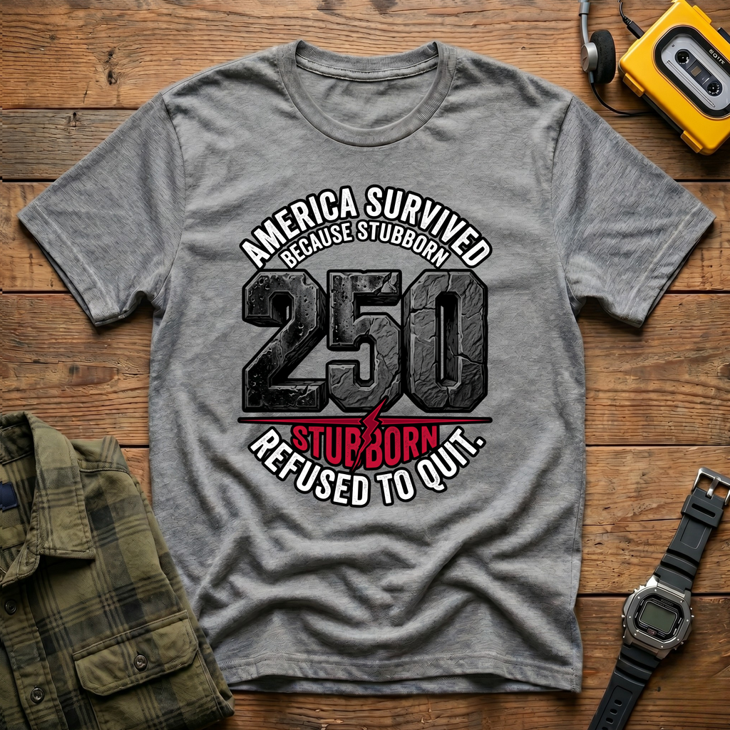 America Survived 250 Block T-Shirt