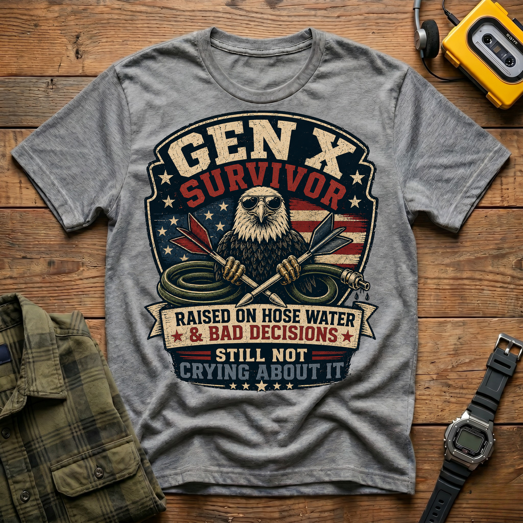 Raised On Hose Water and Bad Decisions Eagle T-Shirt