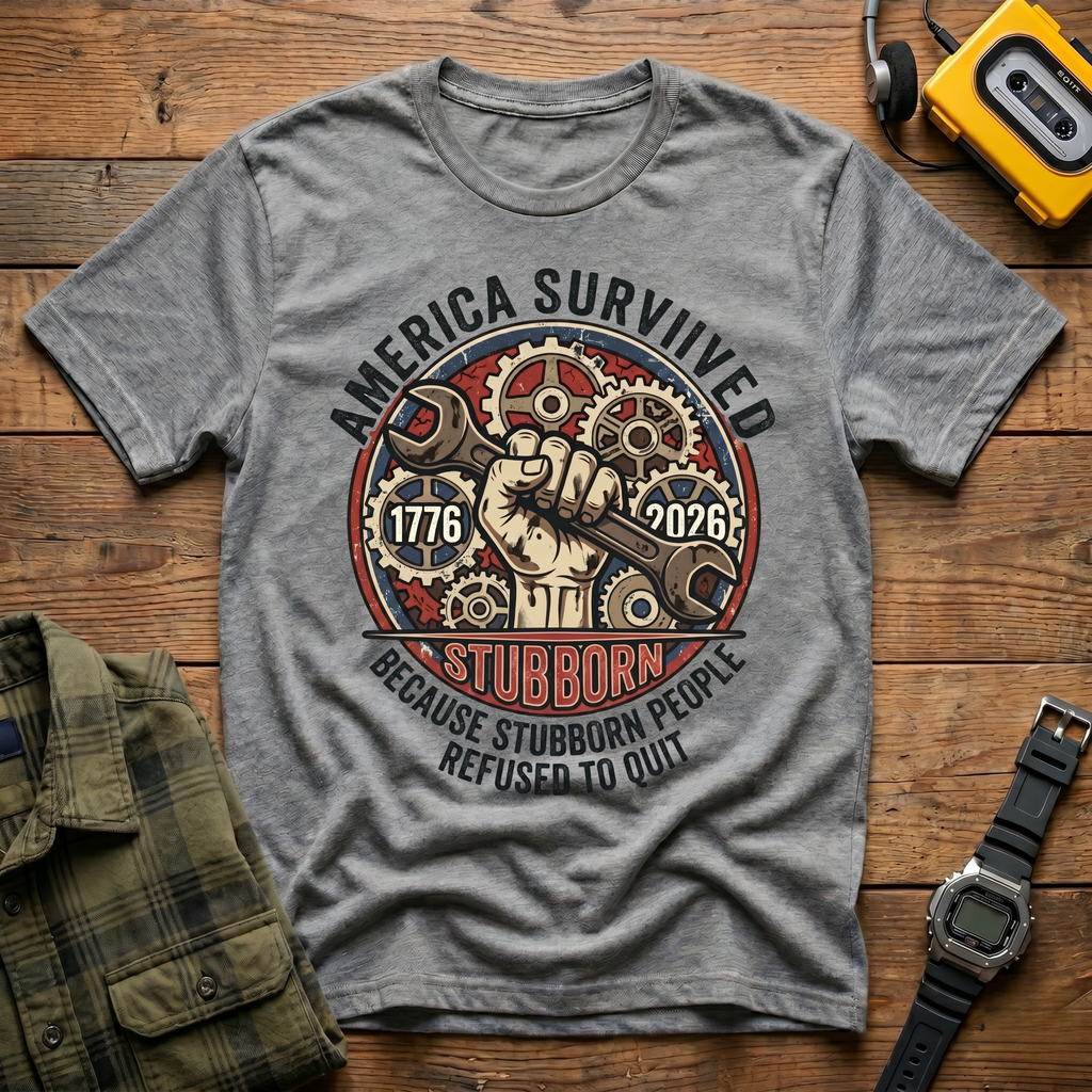 America Survived Gears T-Shirt