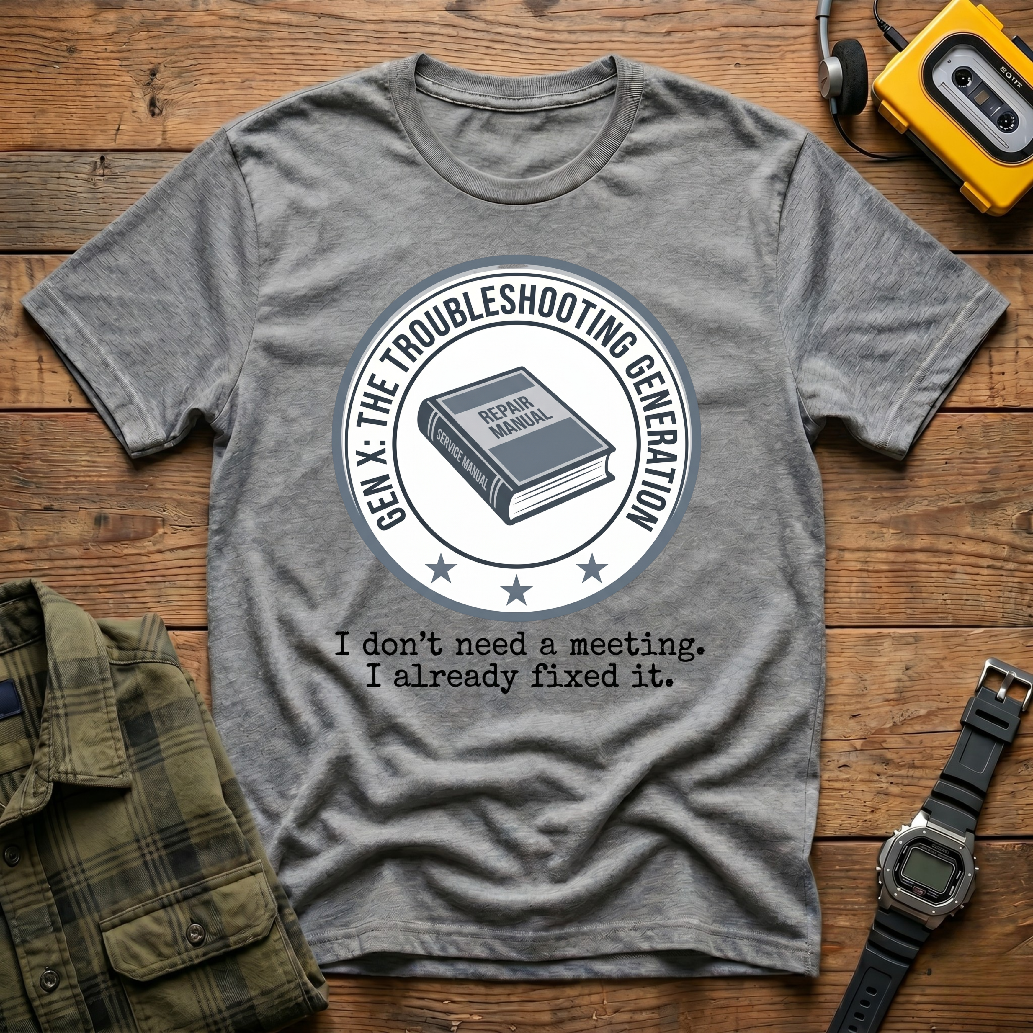 Troubleshooting No Need for Meeting T-Shirt