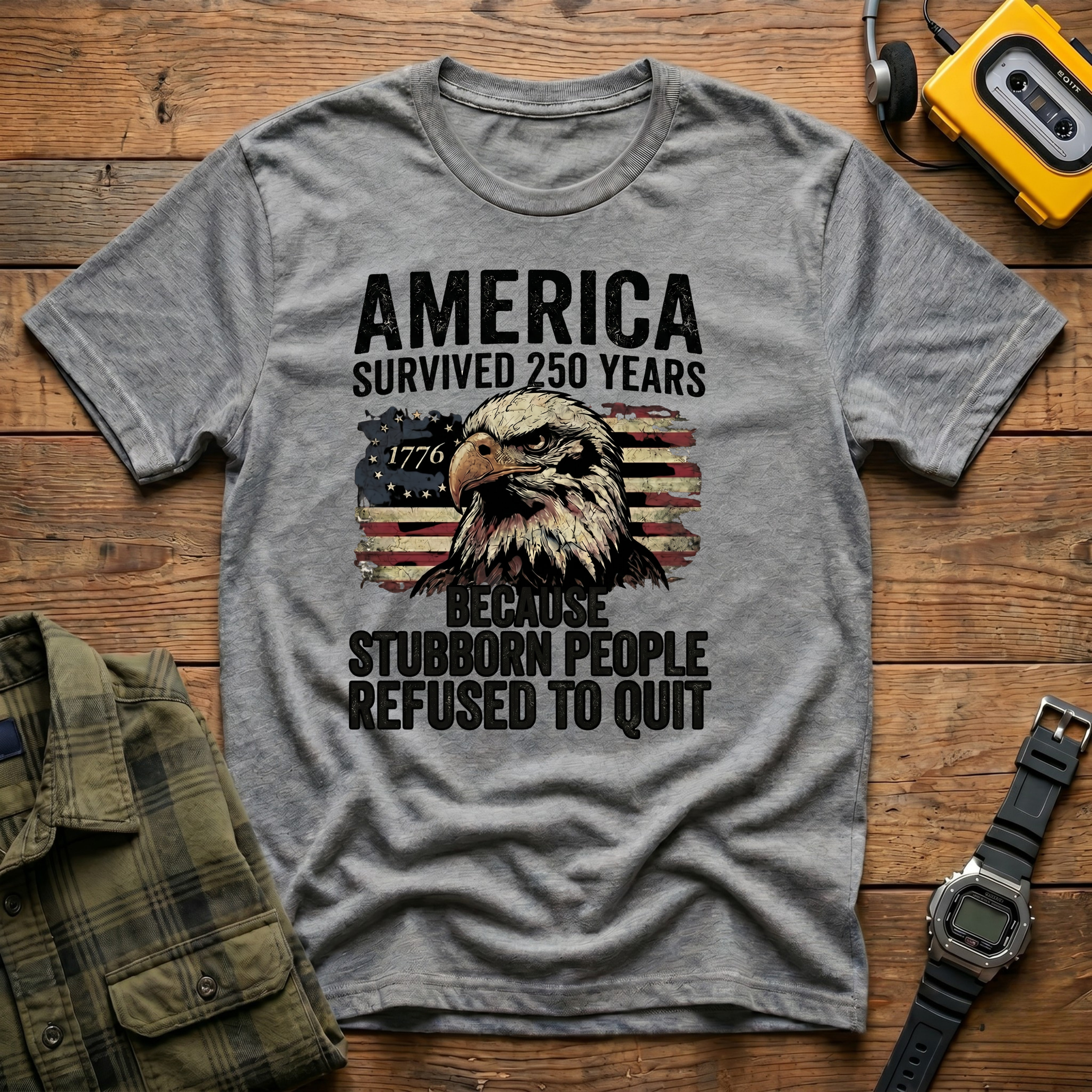 America Refused to Quit Flag T-Shirt