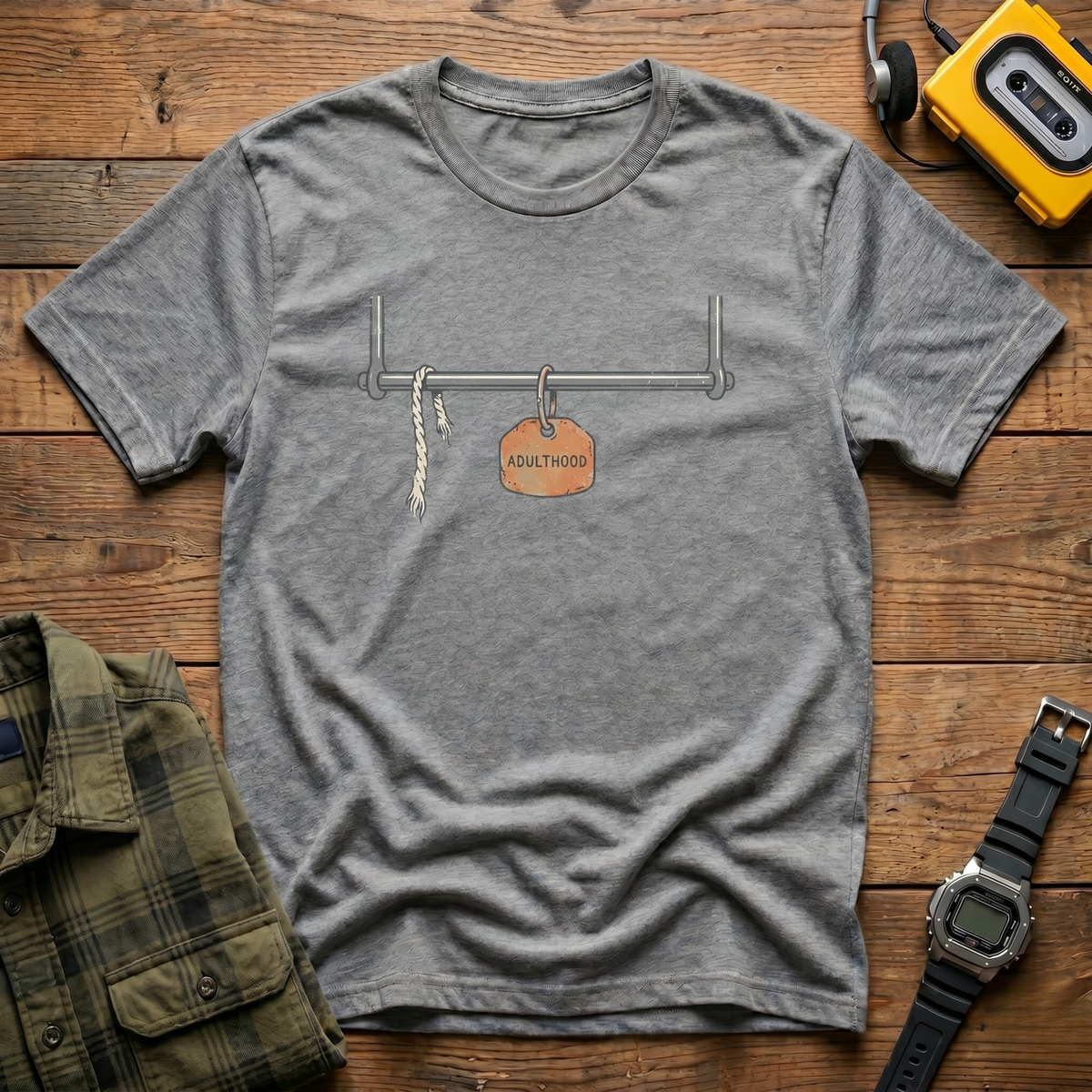 Adulthood Pullup  T-Shirt