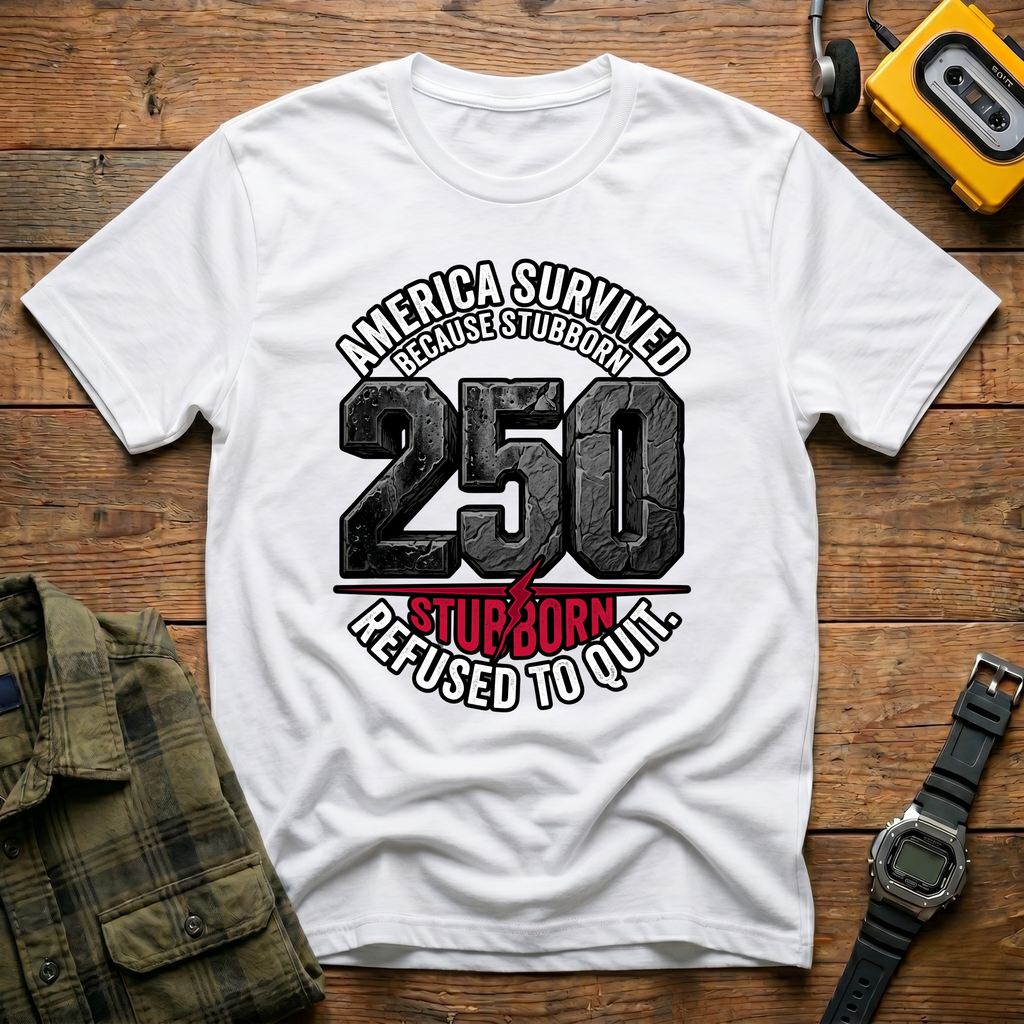 America Survived 250 Block T-Shirt