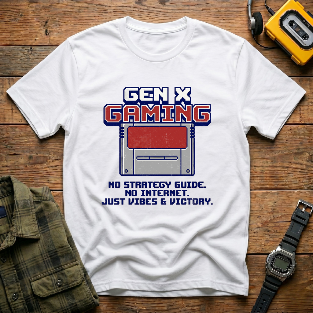 No Strategy Guide No Internet Just Vibes and Victory T-Shirt