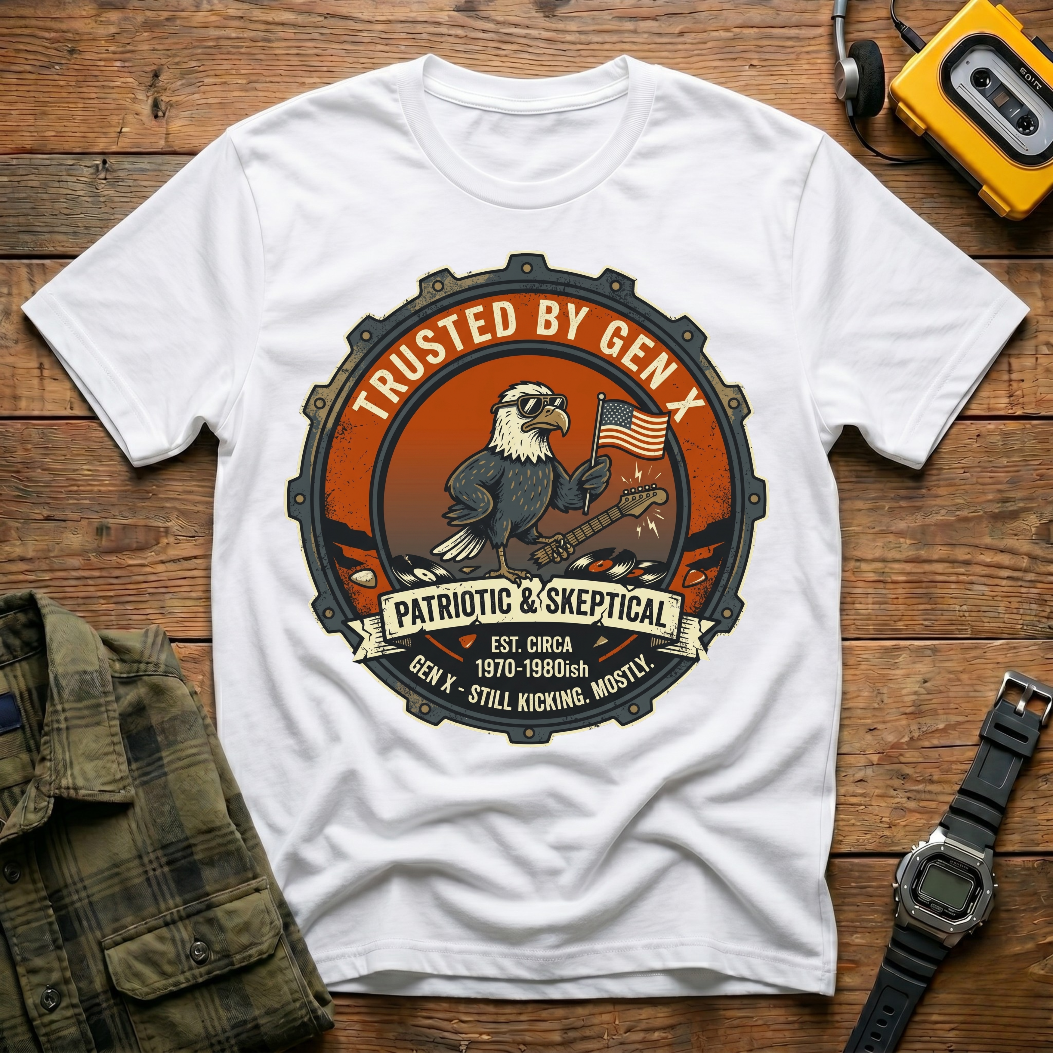 Trusted by Gen X Automotive Badge T-Shirt