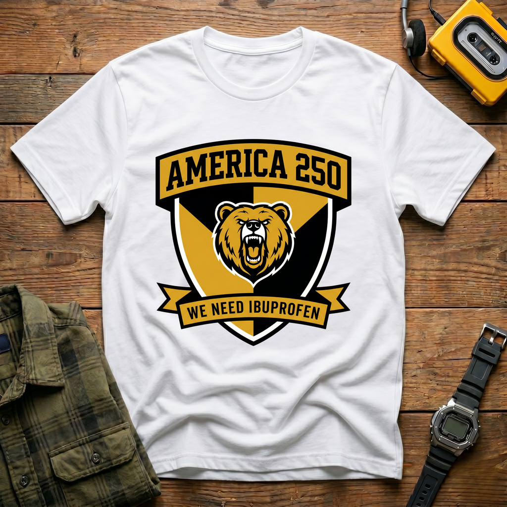 America 250 We Need Ibuprofen Bear T-Shirt