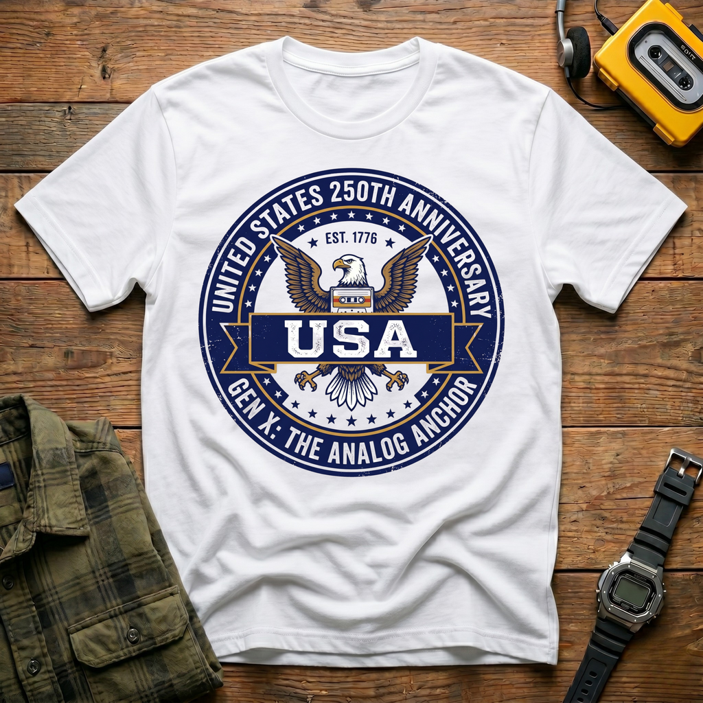 Gen X Analog Ancher America 250 T-Shirt