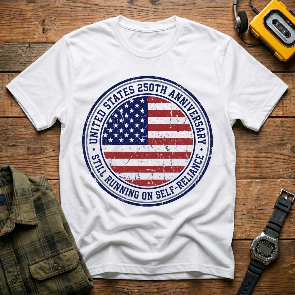 Flag Self Reliance America 250 T-Shirt