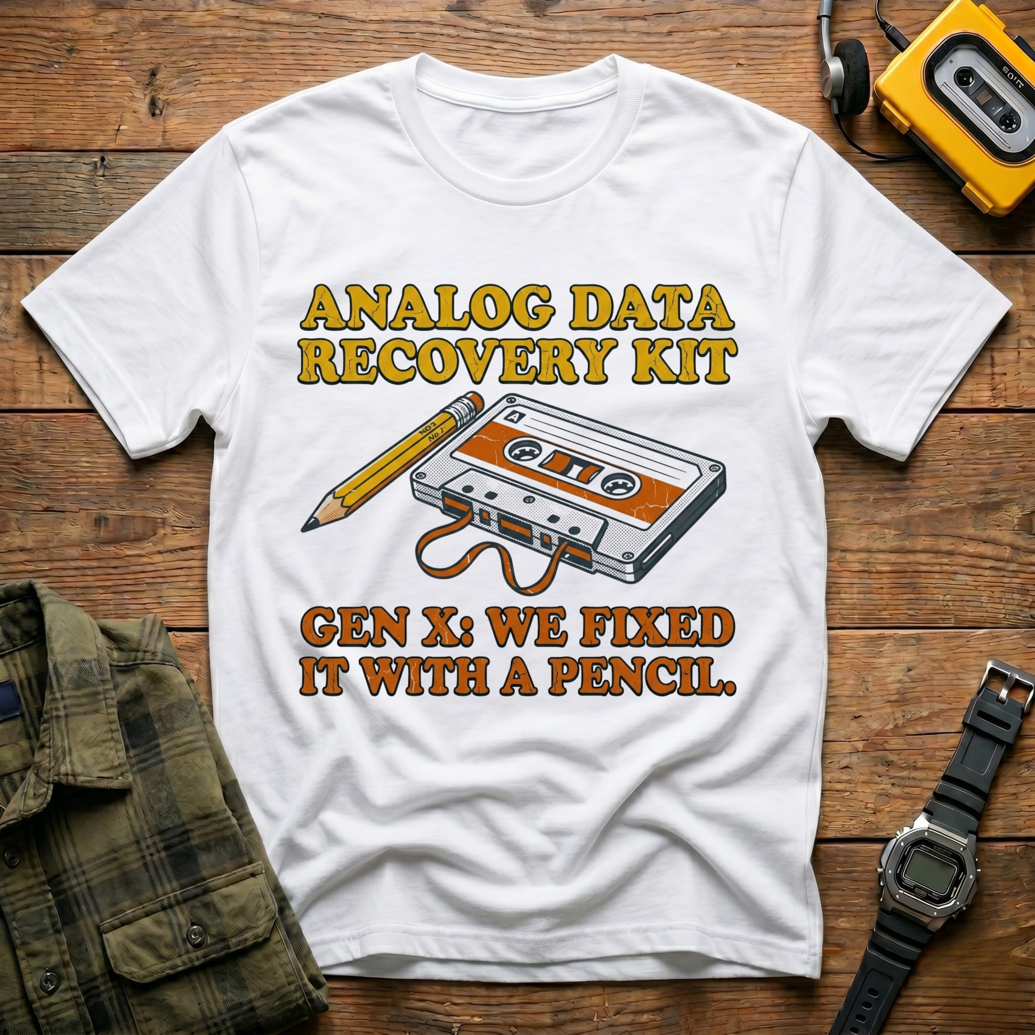 Analog Fixed it with a Pencil Logo T-Shirt