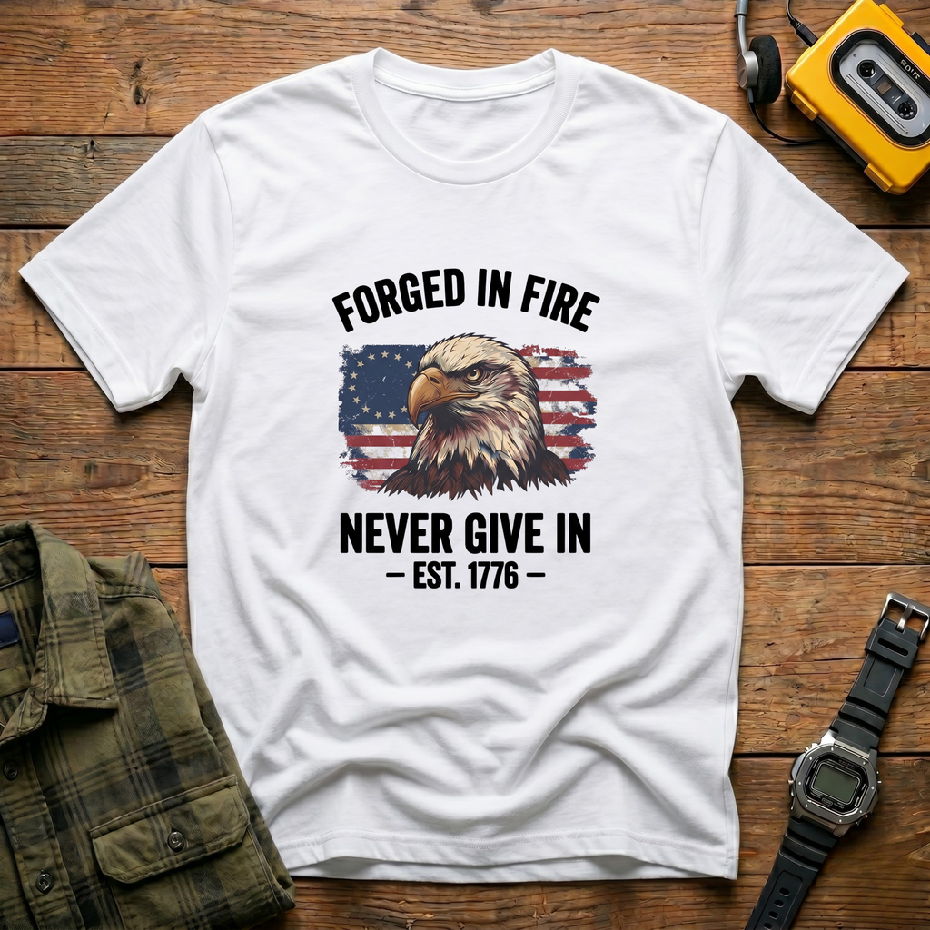 Forged in Fire Never Give In T-Shirt