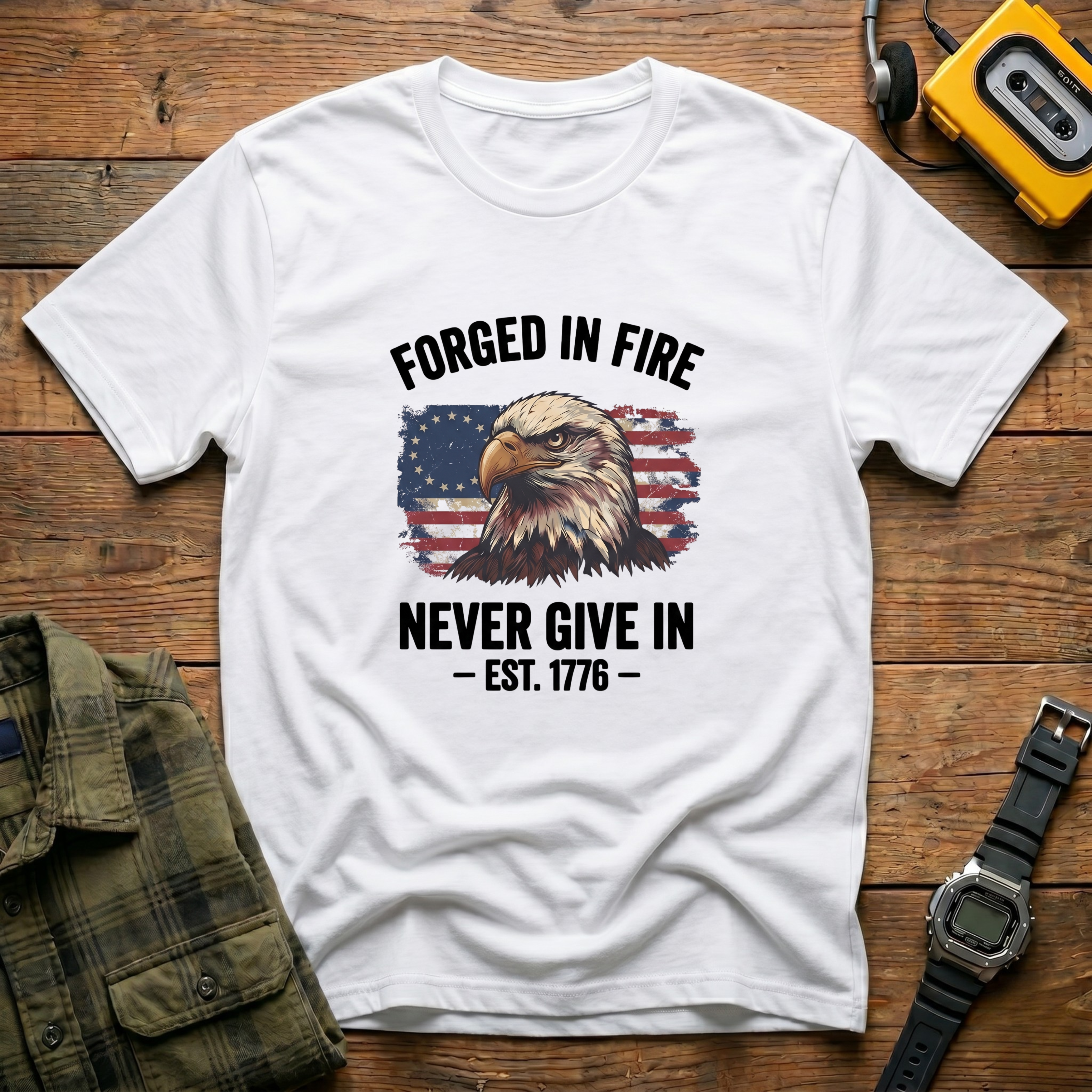 Forged in Fire Never Give In T-Shirt