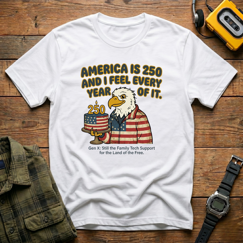 America 250 Feeling Every Year of It Eagle T-Shirt