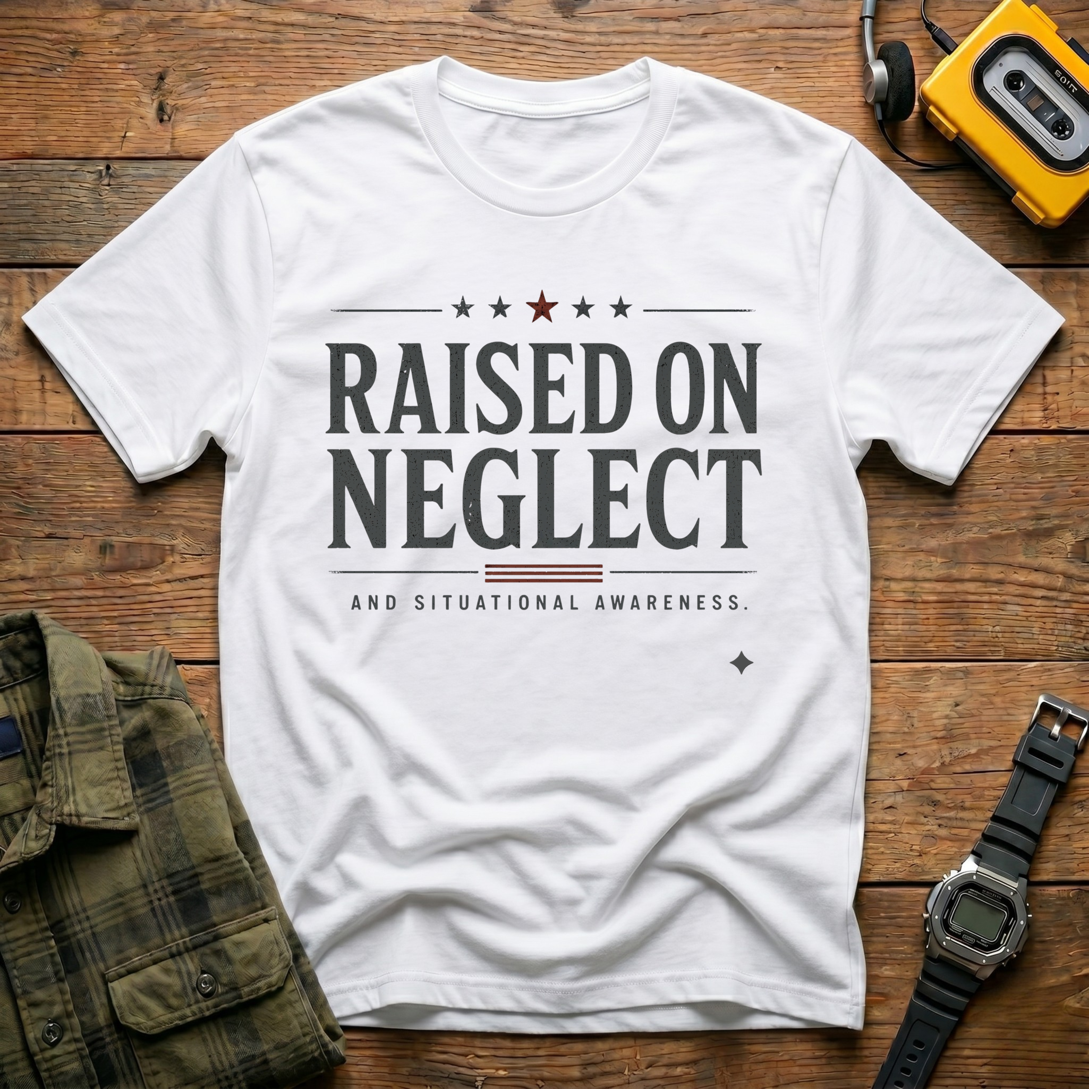 Raised On Neglect Situational Awareness  T-Shirt
