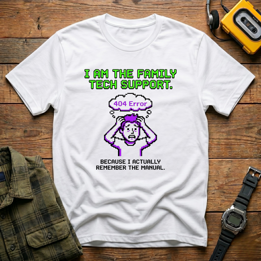 Error 404 I am the FamilyTech Support T-Shirt