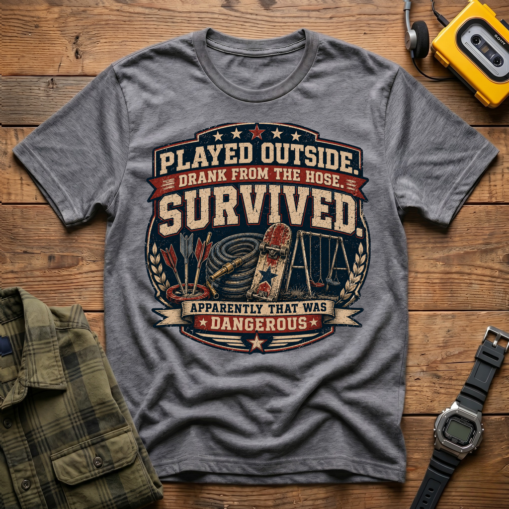 Played Outside and Survived Apparently Dangerous T-Shirt