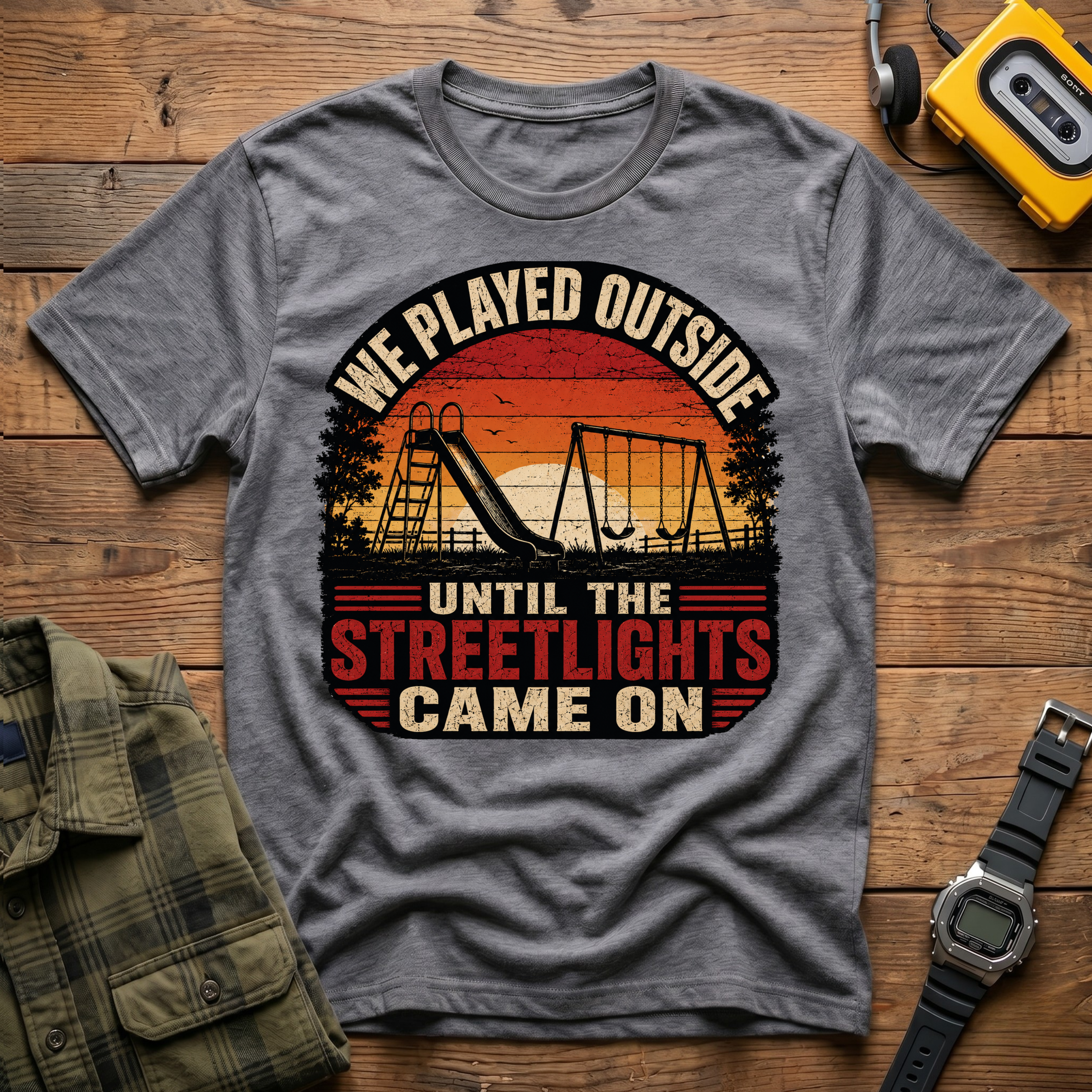 We Played Until The Streetlights Came On  T-Shirt