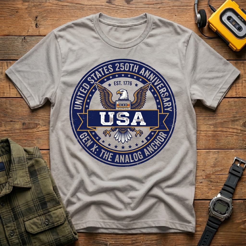 Gen X Analog Ancher America 250 T-Shirt