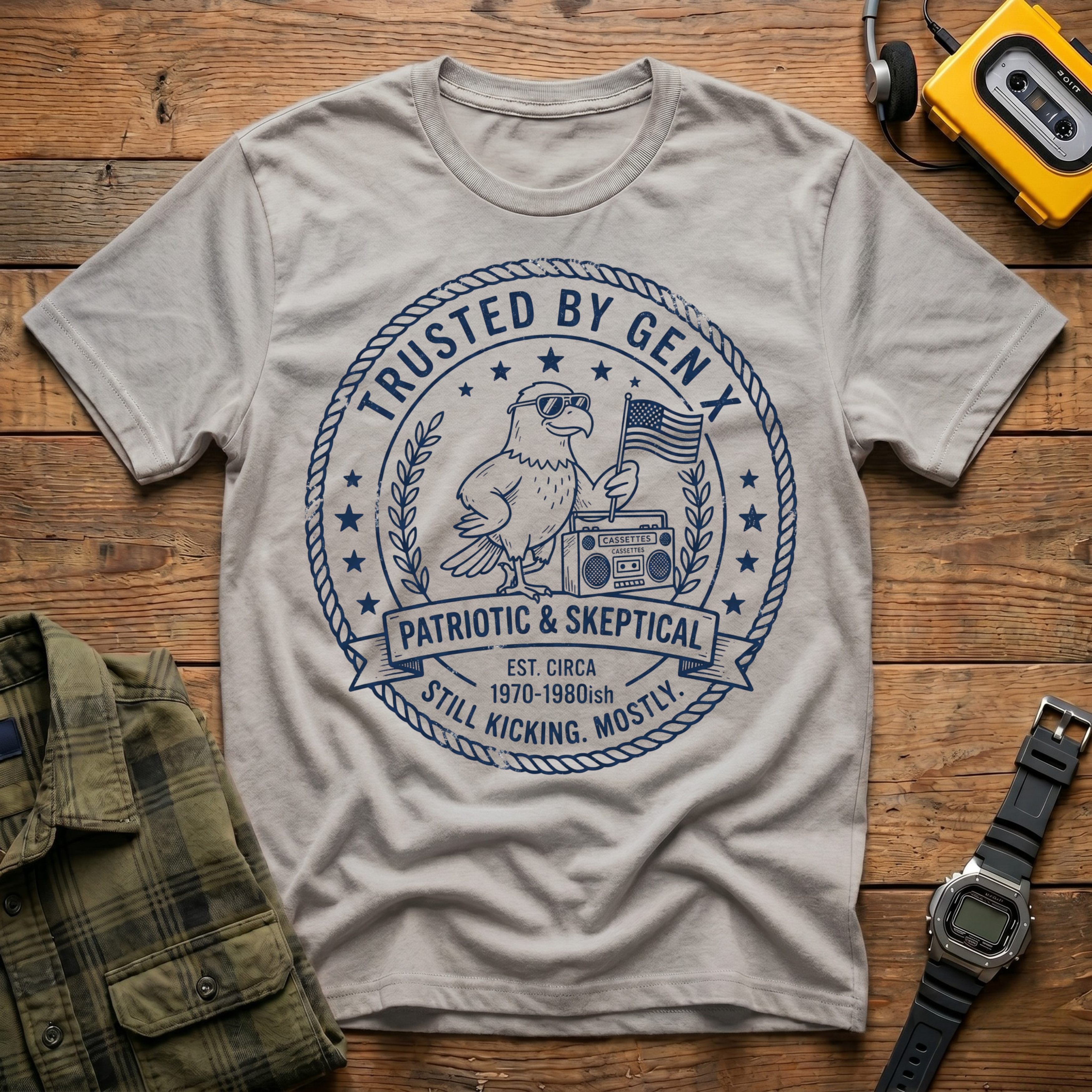 Trusted By GenX Patriotic and Skeptical T-Shirt