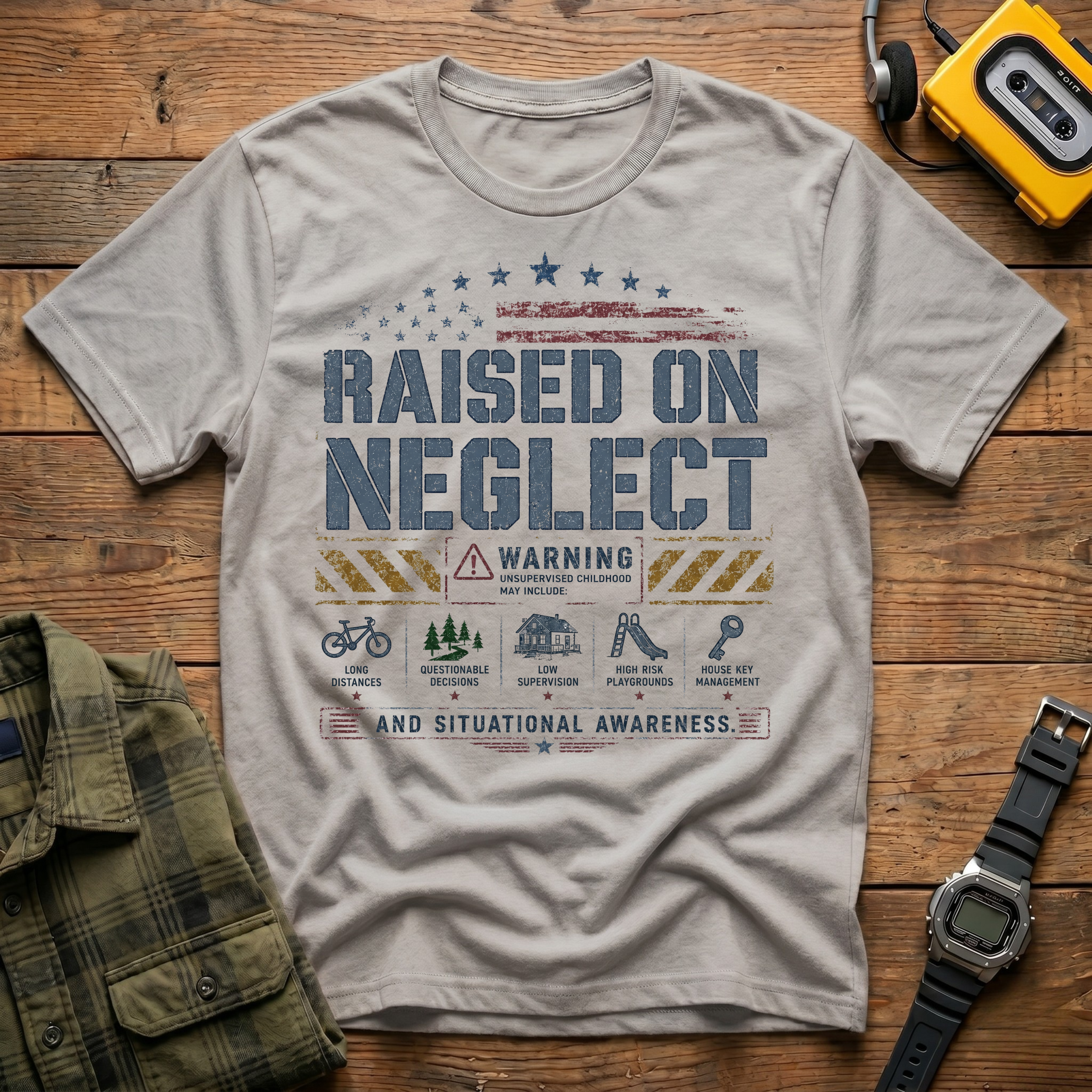 Raised On Neglect Manual  T-Shirt