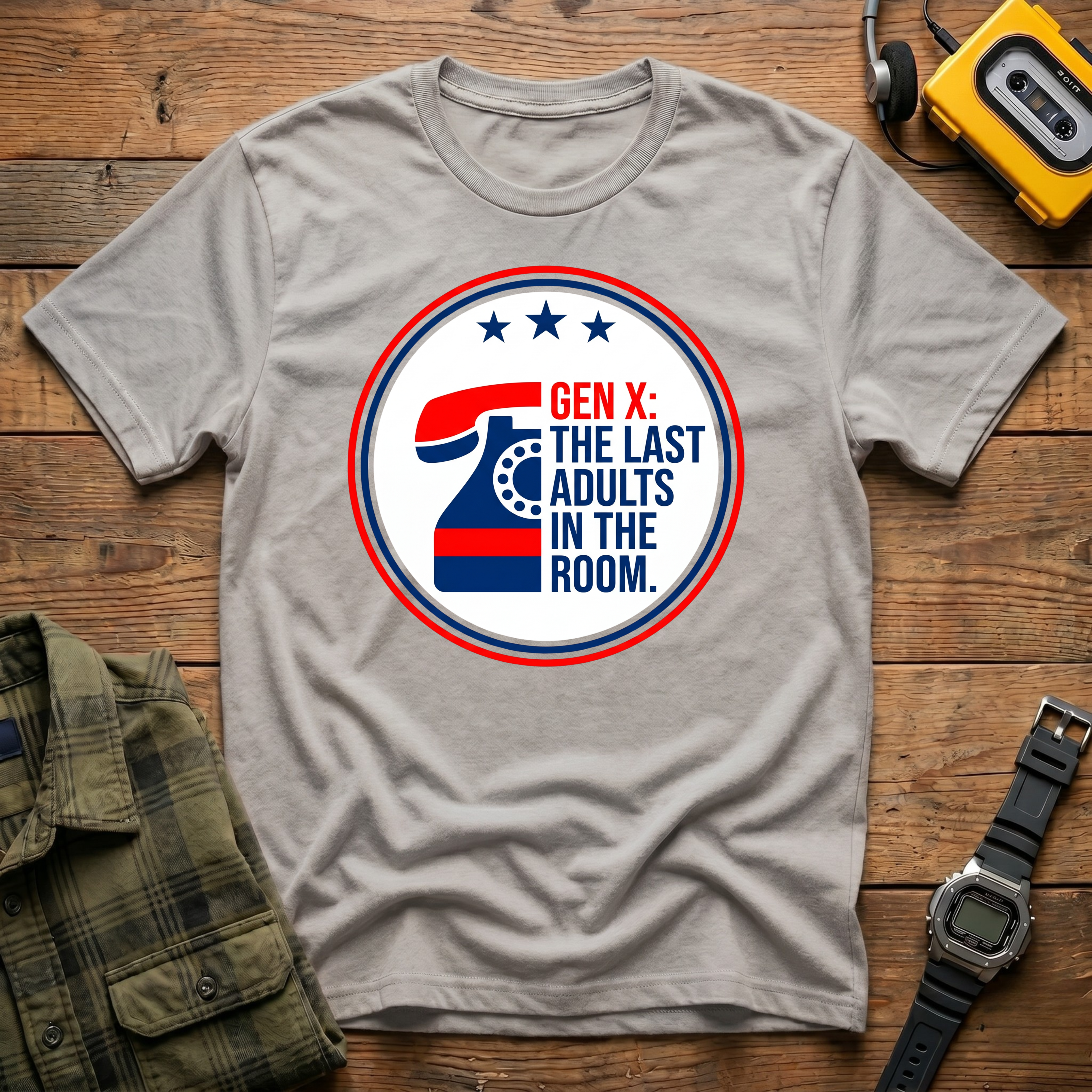 Last Adults in the Room Phone T-Shirt