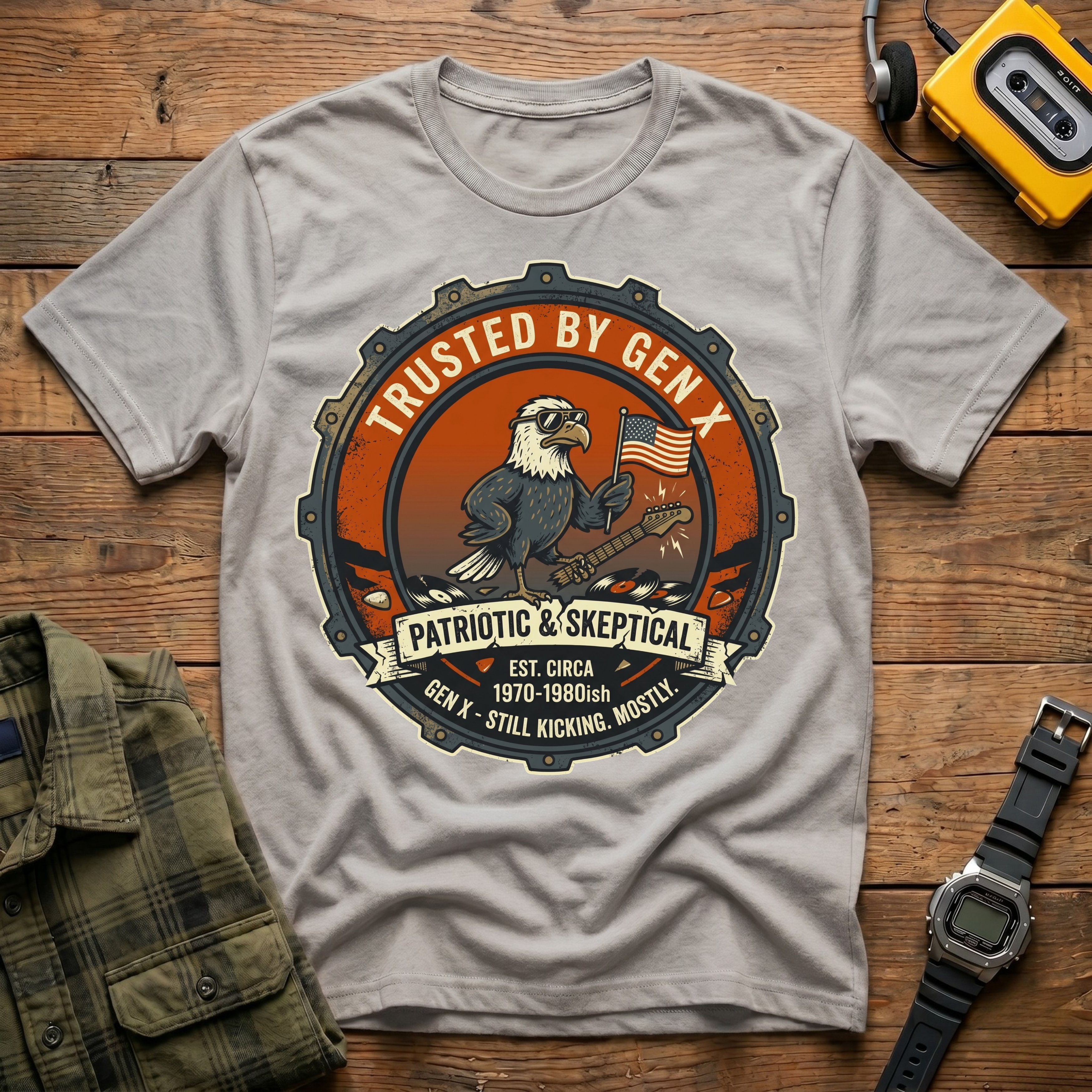 Trusted by Gen X Automotive Badge T-Shirt