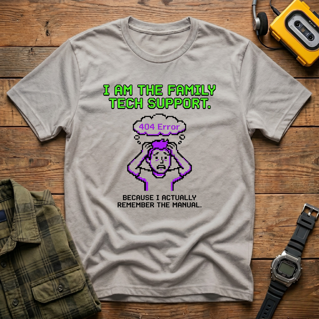 Error 404 I am the FamilyTech Support T-Shirt
