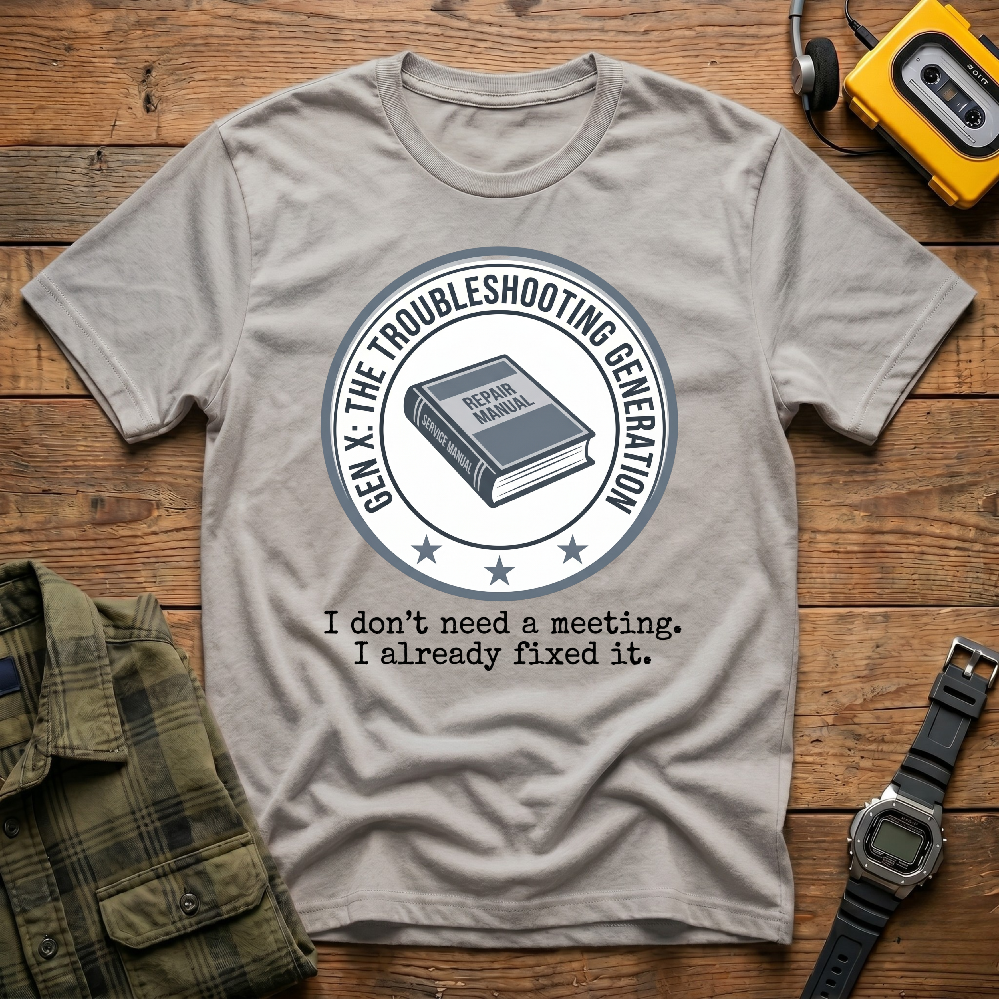 Troubleshooting No Need for Meeting T-Shirt