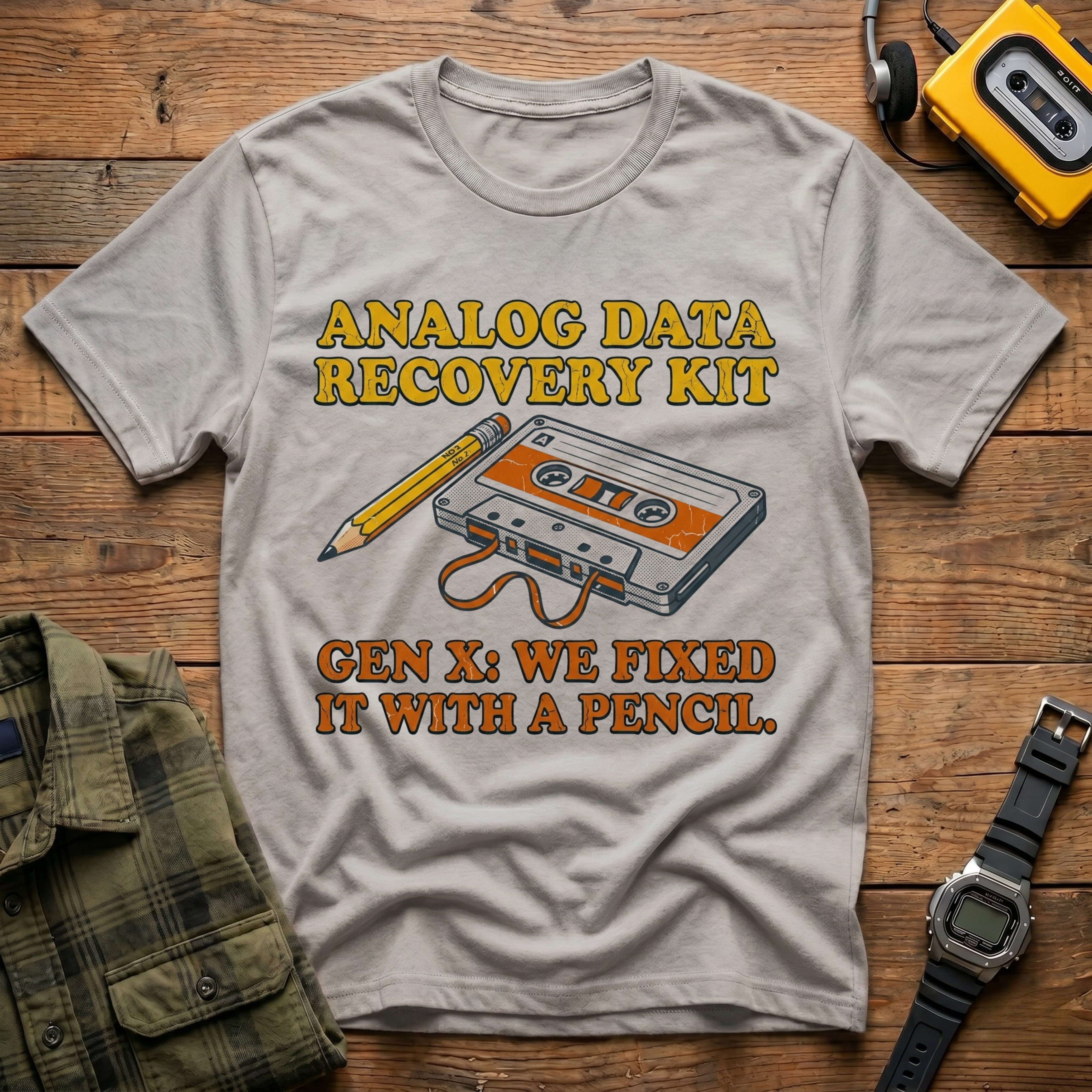 Analog Fixed it with a Pencil Logo T-Shirt