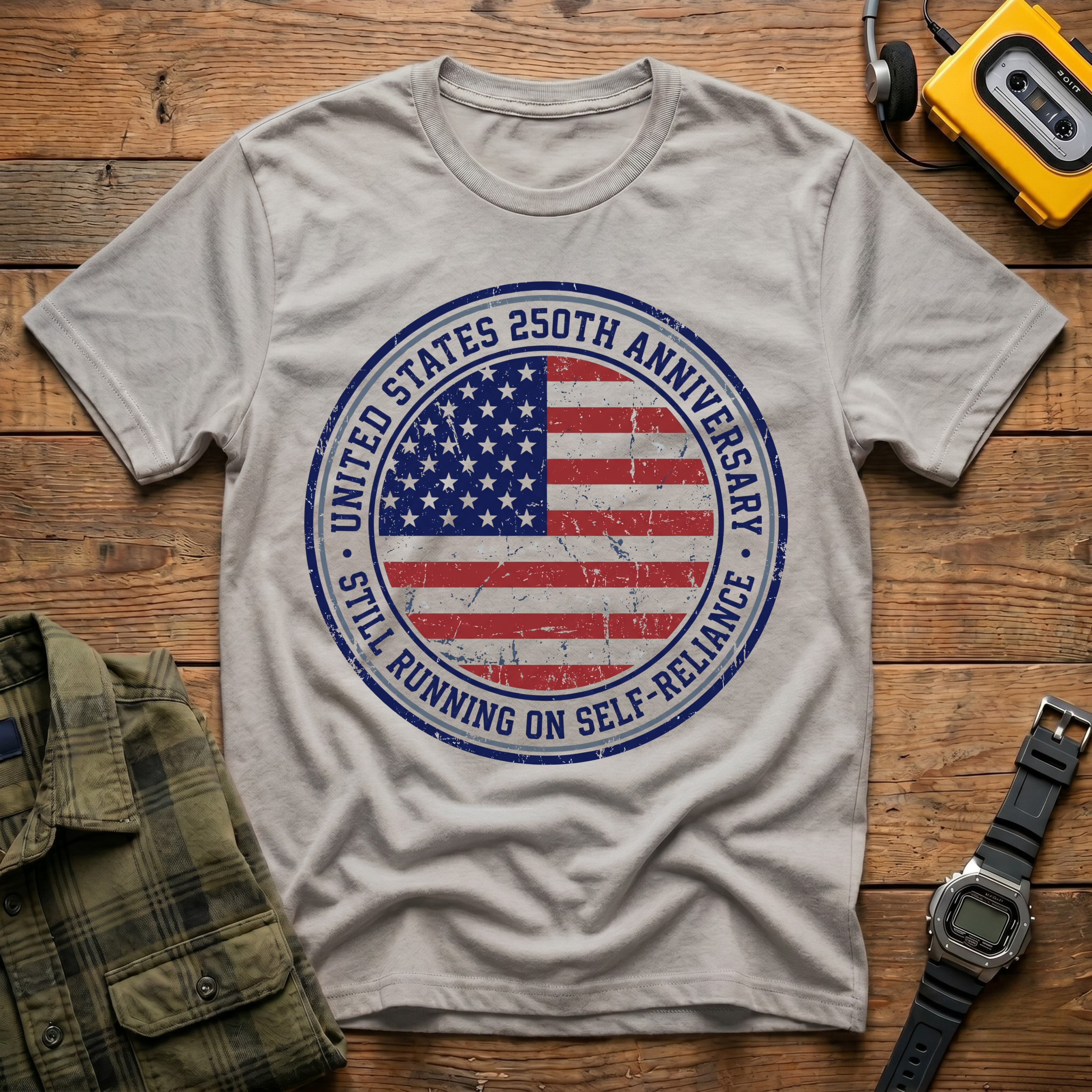 Flag Self Reliance America 250 T-Shirt